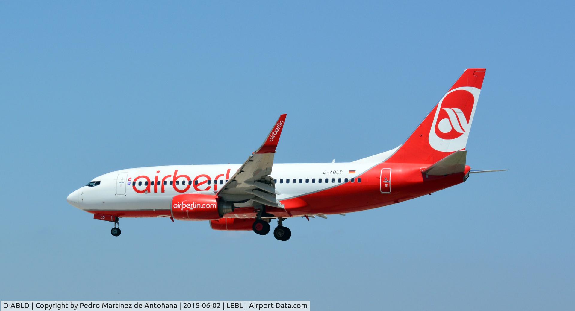 D-ABLD, 2008 Boeing 737-76J C/N 36117, El Prat Barcelona - España