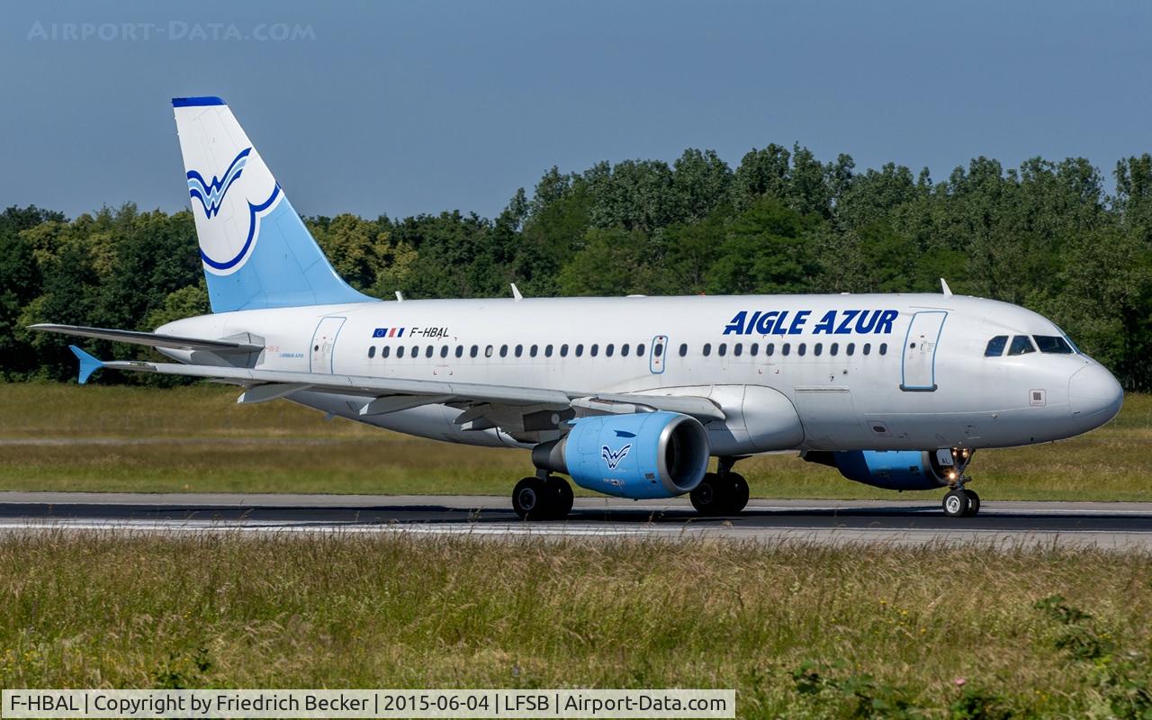 F-HBAL, 2006 Airbus A319-111 C/N 2870, departure from Basel