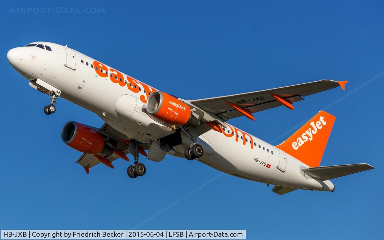 HB-JXB, 2012 Airbus A320-214 C/N 5111, departure from Basel