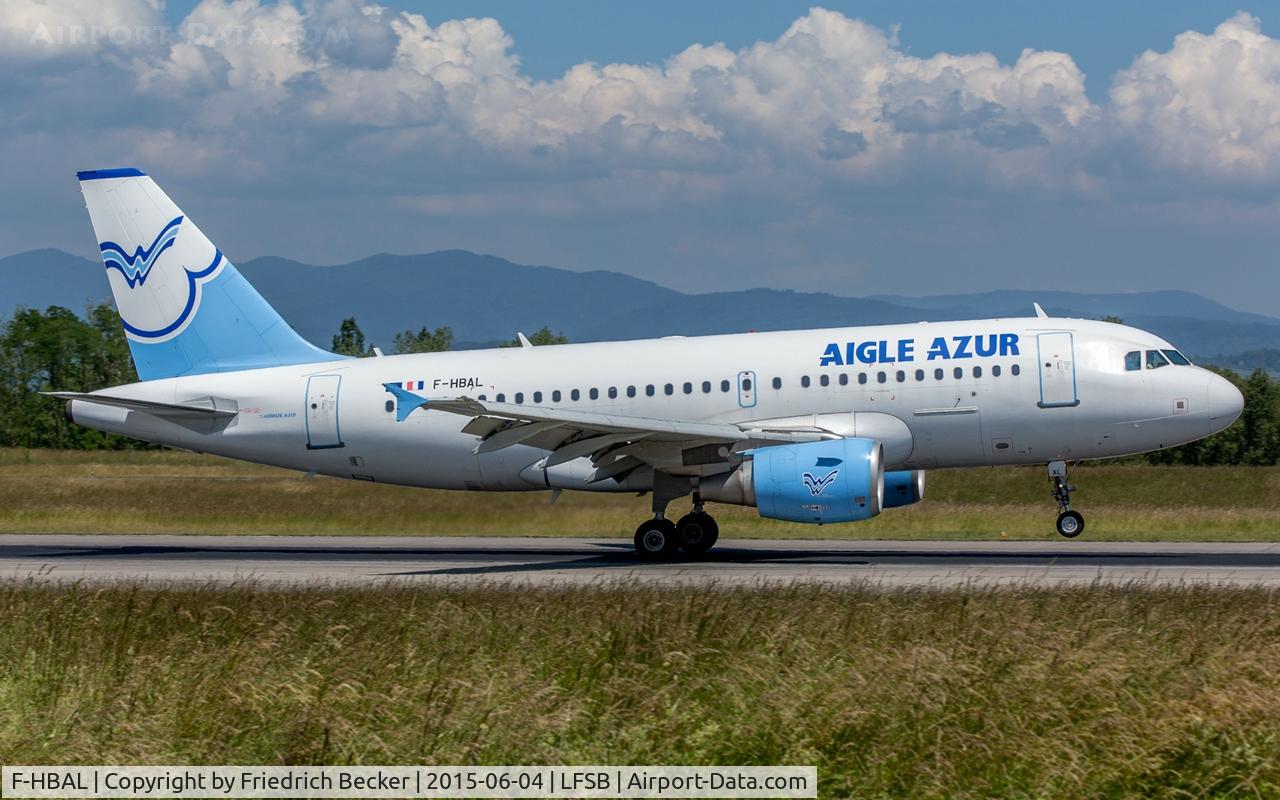 F-HBAL, 2006 Airbus A319-111 C/N 2870, touchdown at Basel