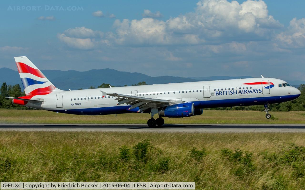 G-EUXC, 2004 Airbus A321-231 C/N 2305, touchdown at Basel