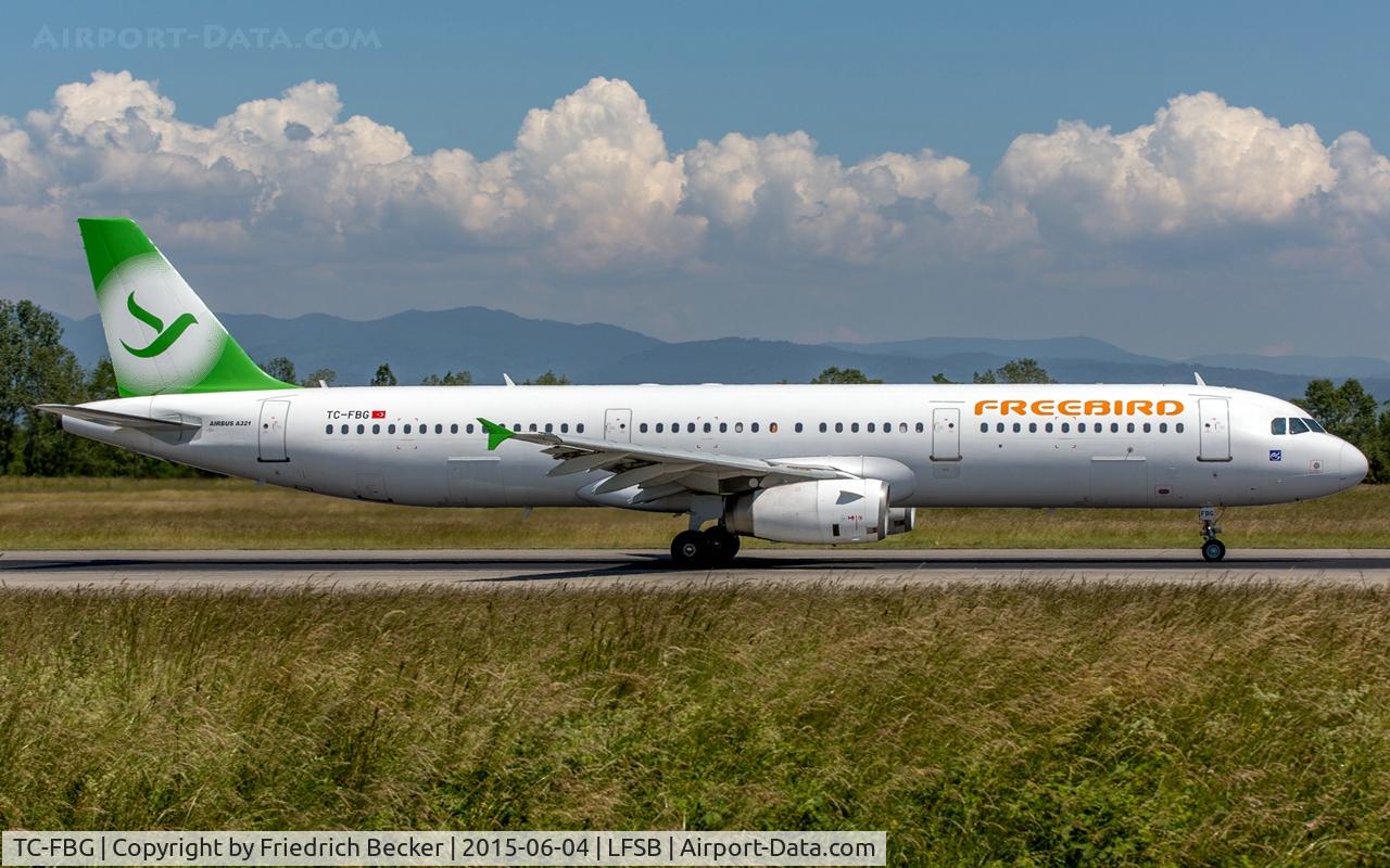 TC-FBG, 1998 Airbus A321-131 C/N 771, departure from Basel