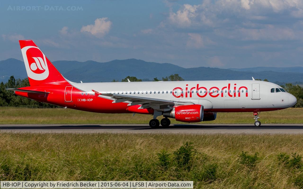 HB-IOP, 2010 Airbus A320-214 C/N 4187, departure from Basel