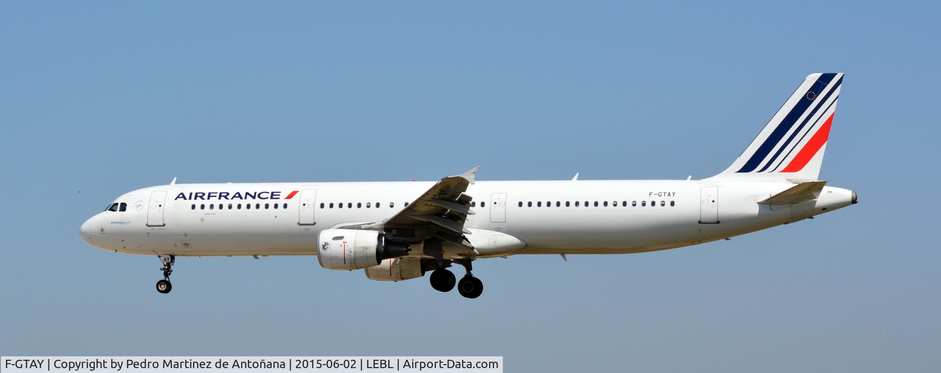 F-GTAY, 2010 Airbus A321-212 C/N 4251, El Prat Barcelona - España