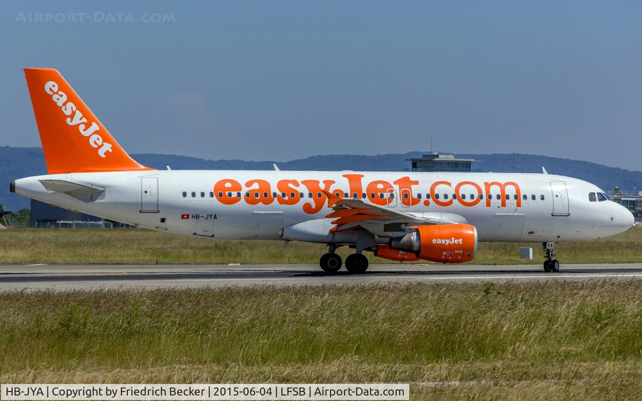 HB-JYA, 2010 Airbus A320-214 C/N 4250, line up for departure from Basel