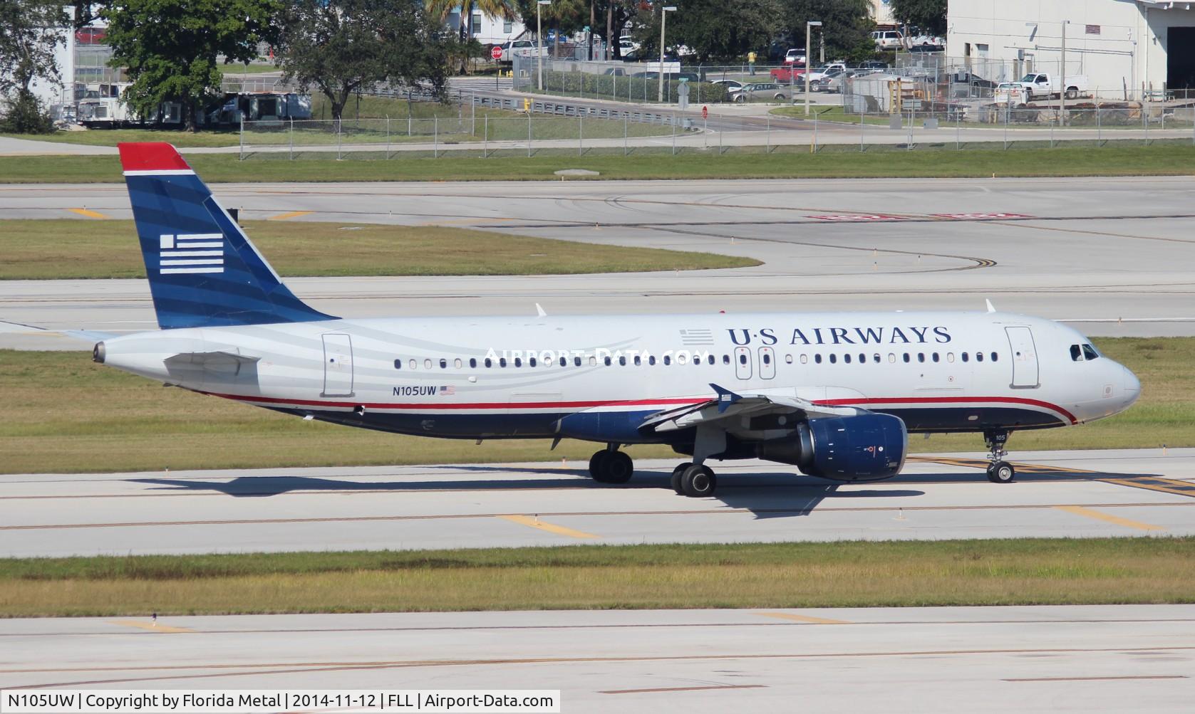 N105UW, 1999 Airbus A320-214 C/N 0868, US Airways A320