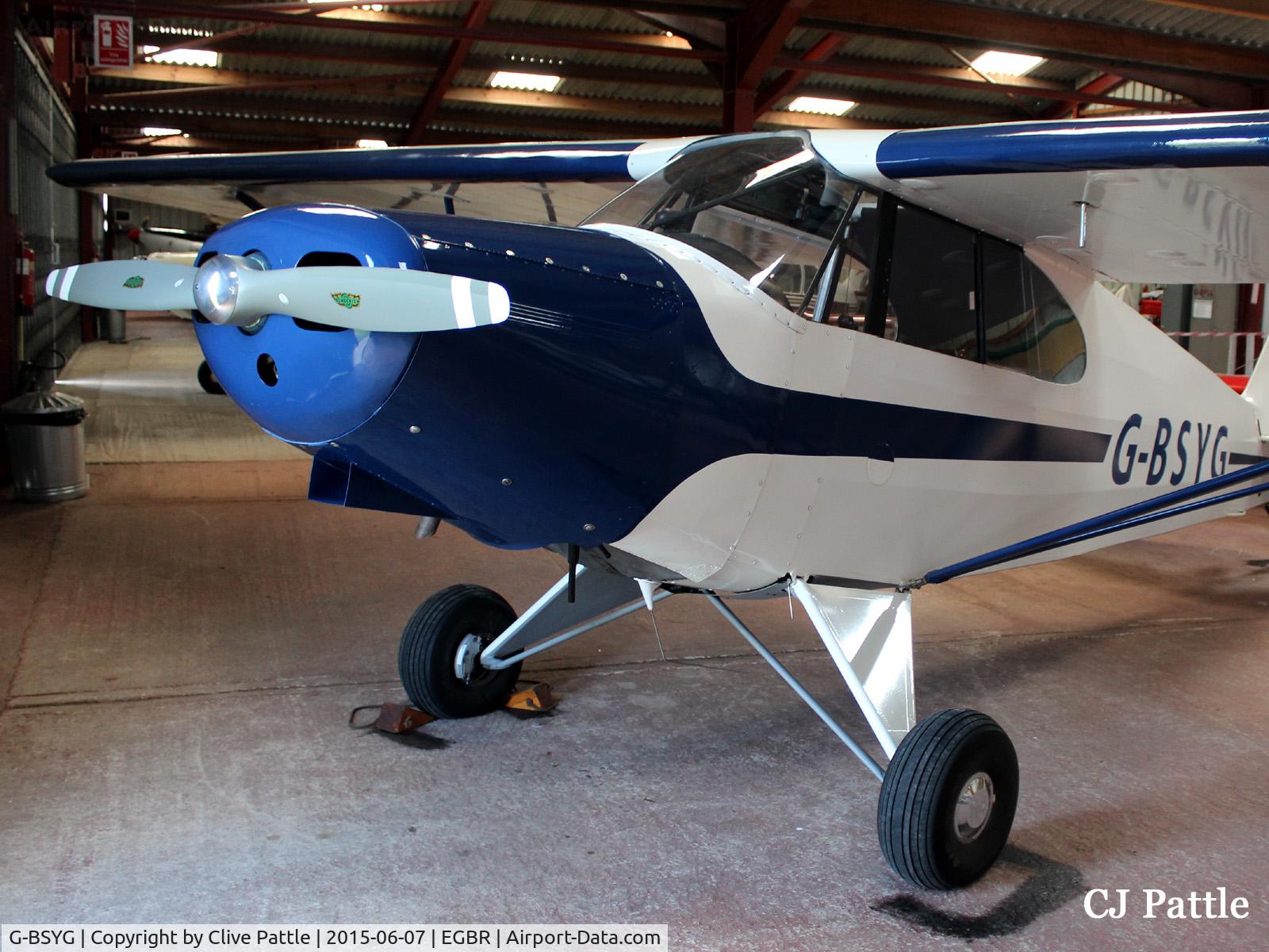 G-BSYG, 1947 Piper PA-12 Super Cruiser C/N 12-2106, Hangared at Breighton EGBR