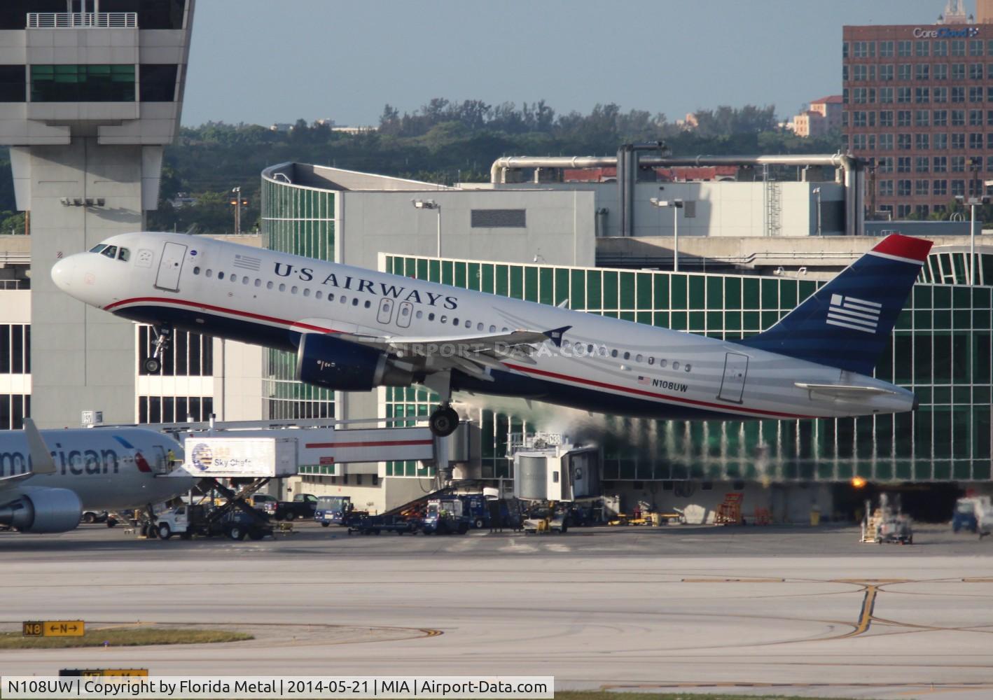 N108UW, 1999 Airbus A320-214 C/N 1061, US Airways A320