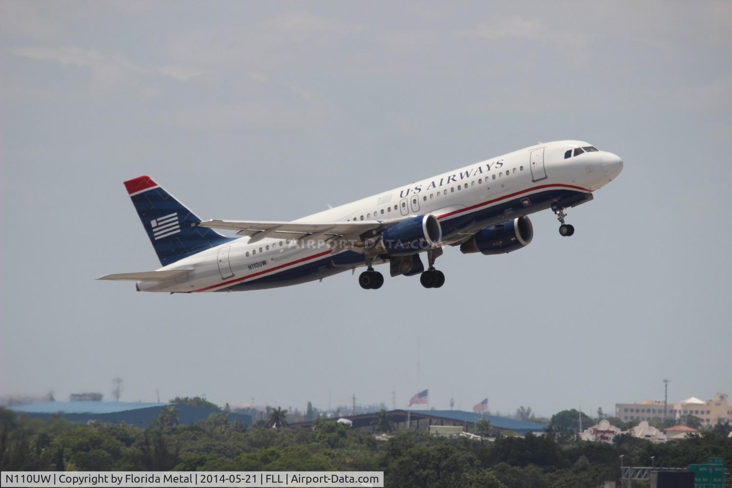 N110UW, 1999 Airbus A320-214 C/N 1112, US Airways A320