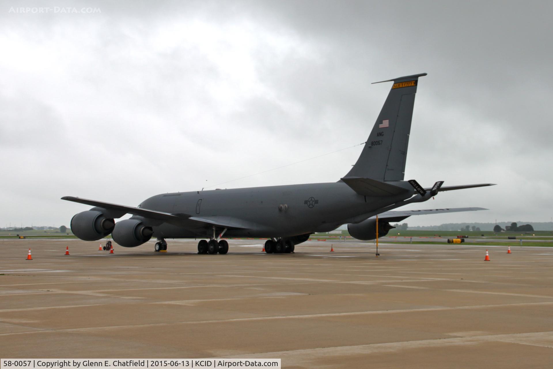 58-0057, 1959 Boeing KC-135R Stratotanker C/N 17802, Overnighting.