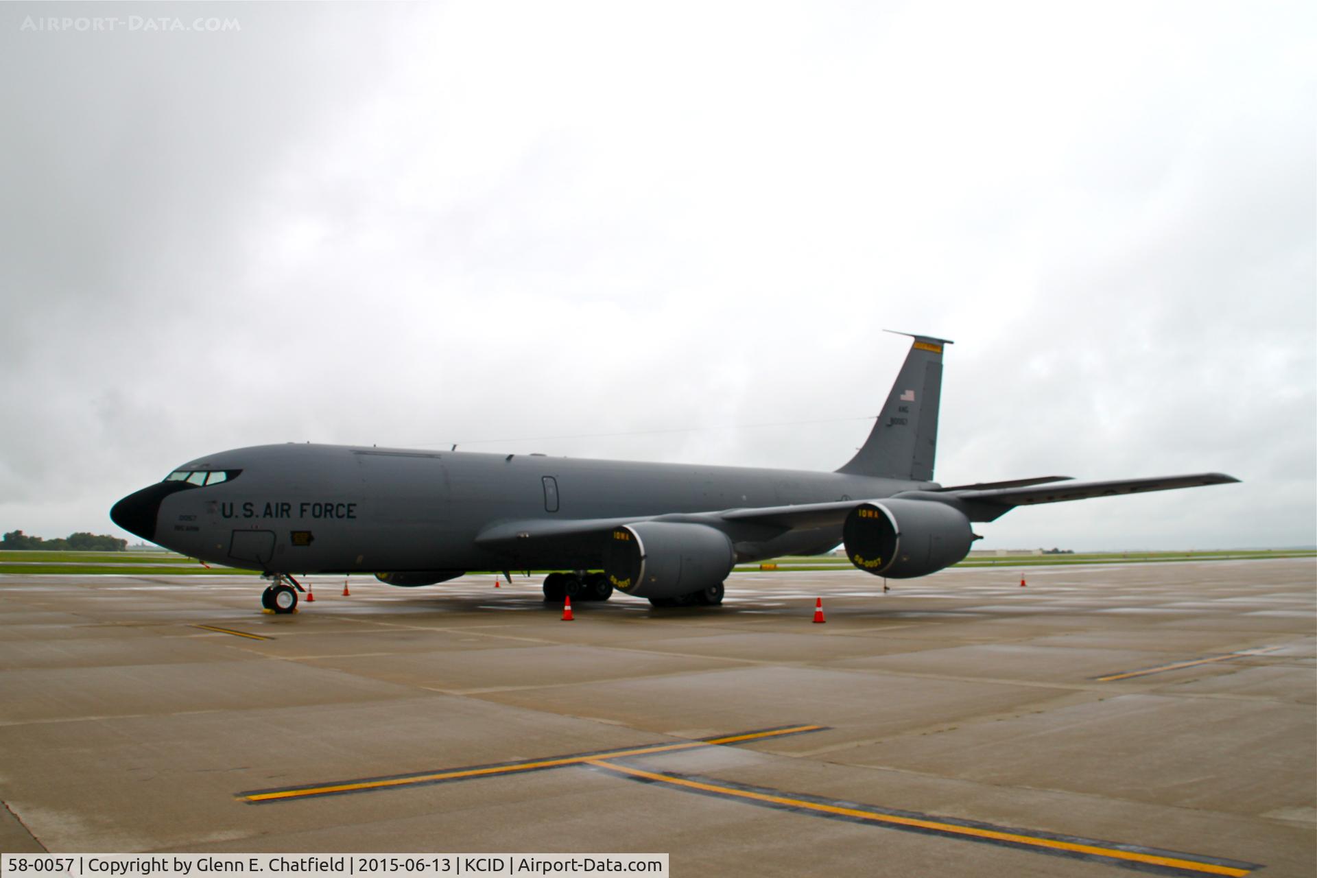 58-0057, 1959 Boeing KC-135R Stratotanker C/N 17802, Overnighting.