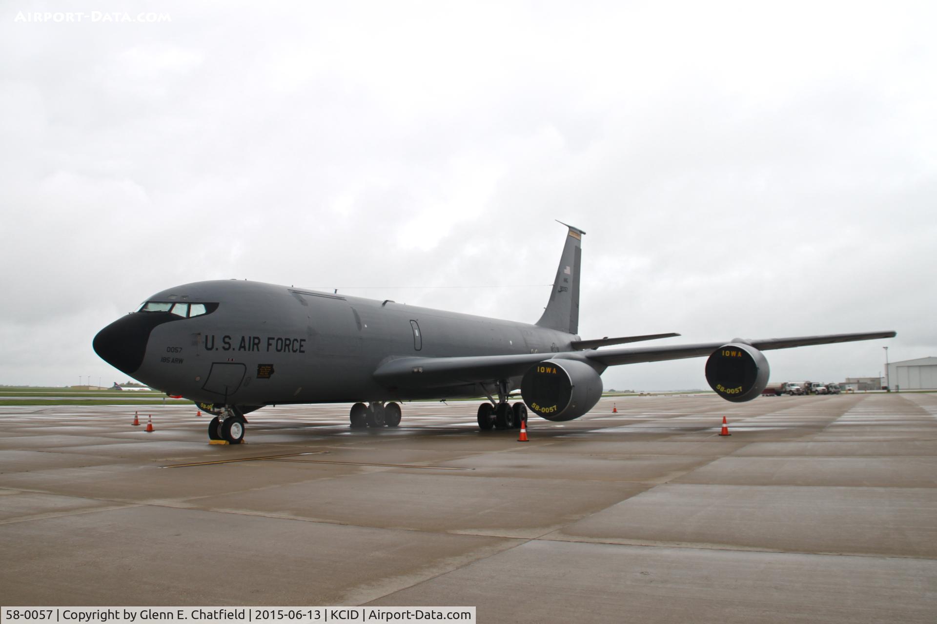 58-0057, 1959 Boeing KC-135R Stratotanker C/N 17802, Overnighting.