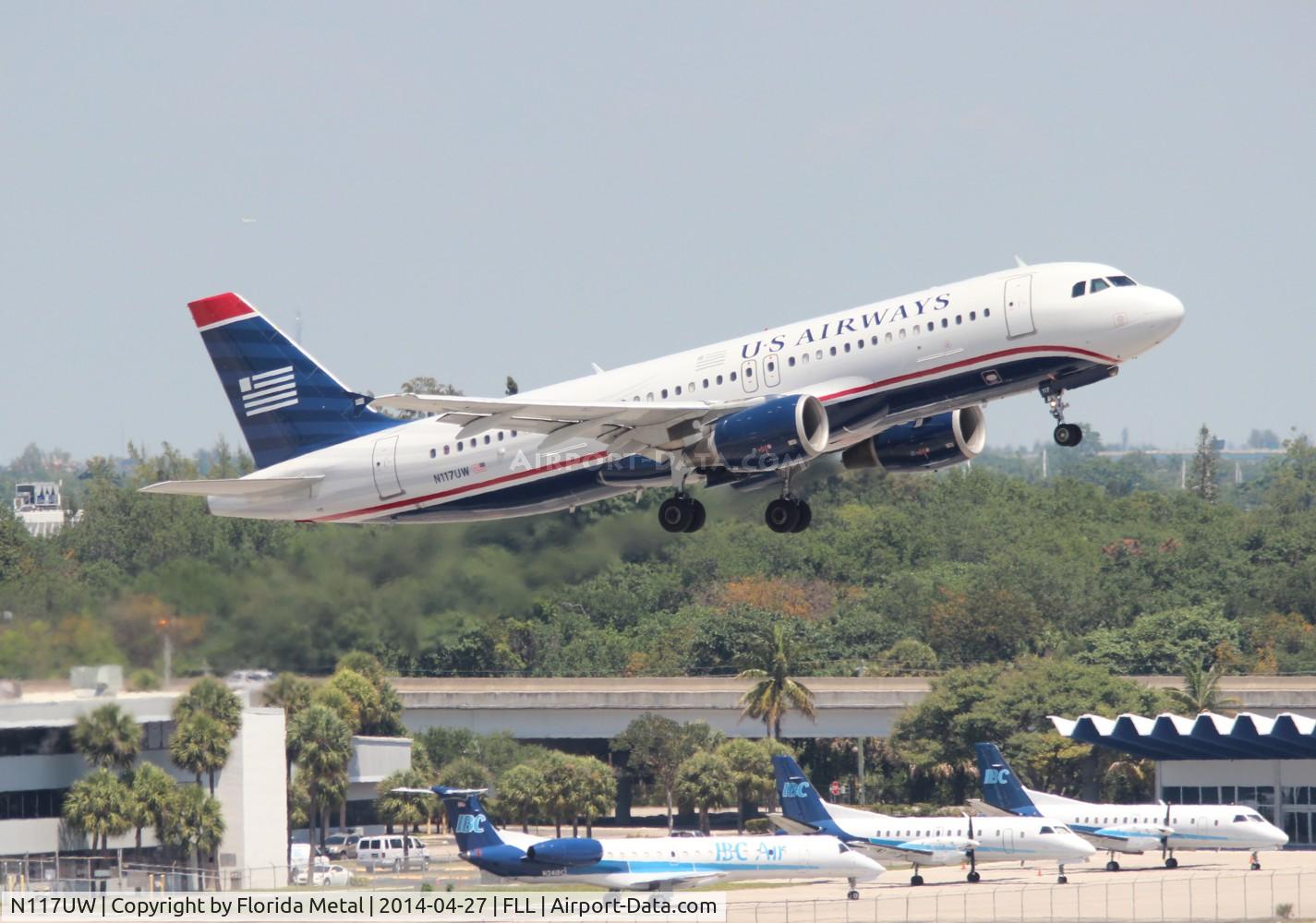 N117UW, 2000 Airbus A320-214 C/N 1224, US Airways A320