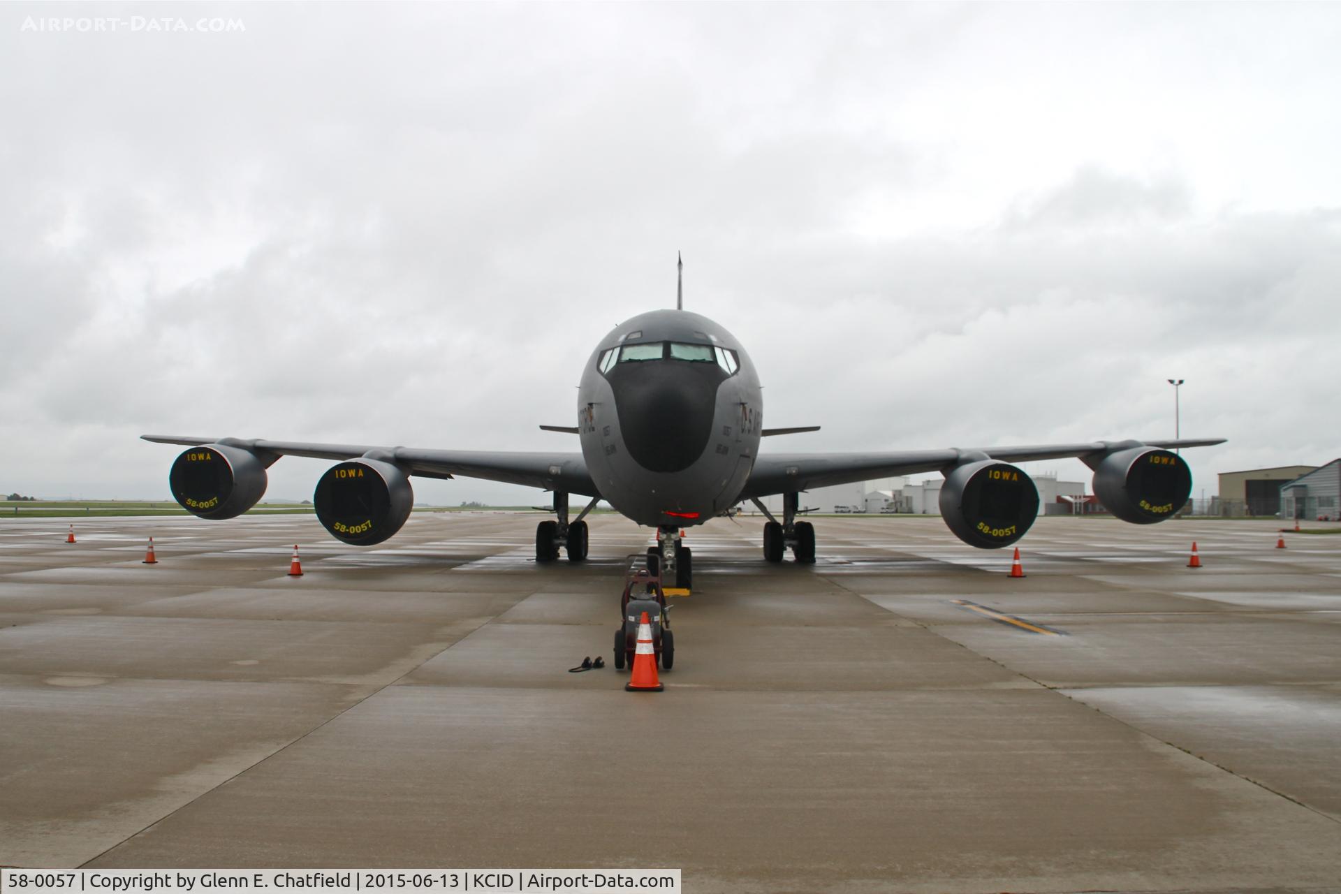 58-0057, 1959 Boeing KC-135R Stratotanker C/N 17802, Overnighting.