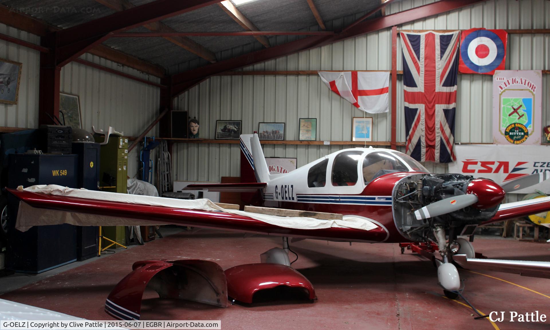 G-OELZ, 1972 Wassmer WA-52 Europa C/N 66, Semi stripped down at Breighton EGBR