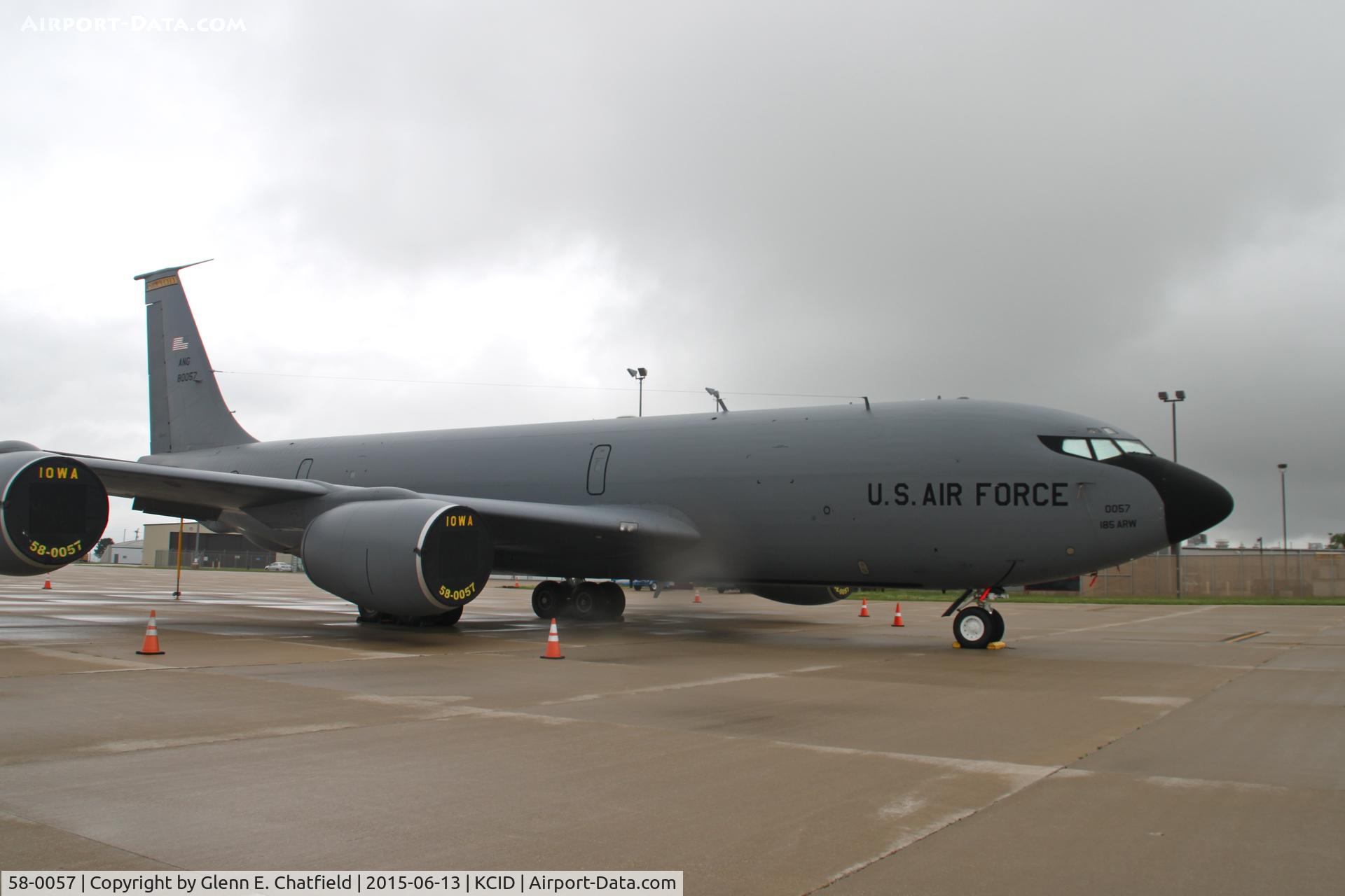 58-0057, 1959 Boeing KC-135R Stratotanker C/N 17802, Overnighting.