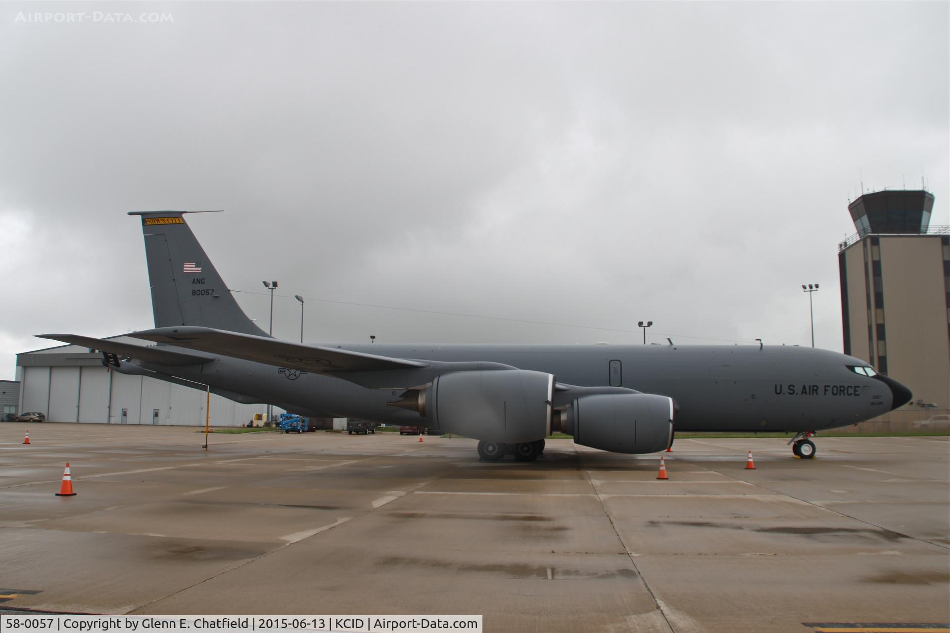 58-0057, 1959 Boeing KC-135R Stratotanker C/N 17802, Overnighting.