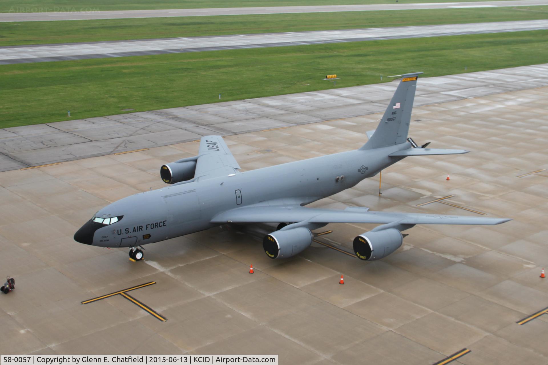58-0057, 1959 Boeing KC-135R Stratotanker C/N 17802, Overnighting.
