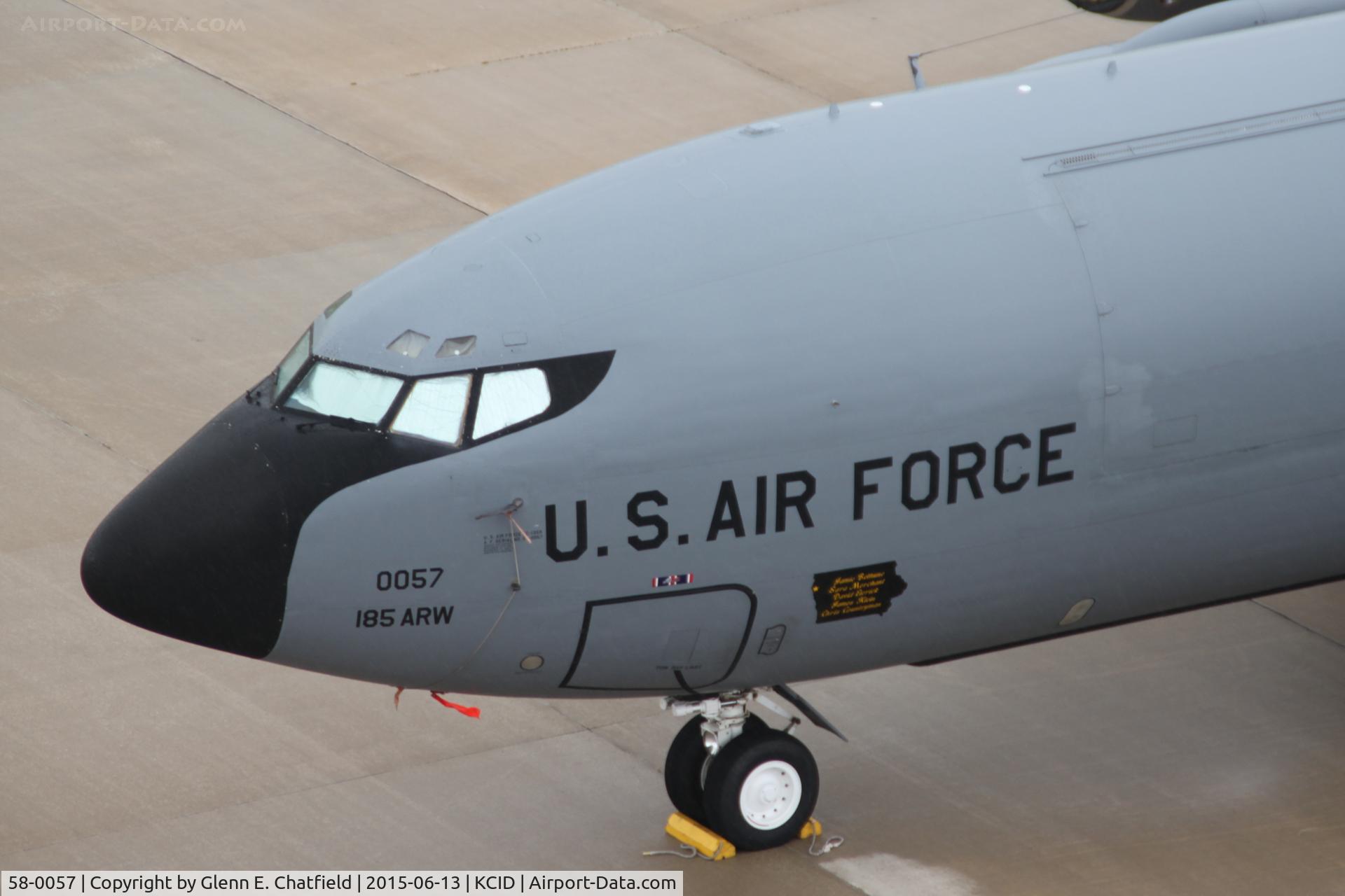 58-0057, 1959 Boeing KC-135R Stratotanker C/N 17802, Overnighting.