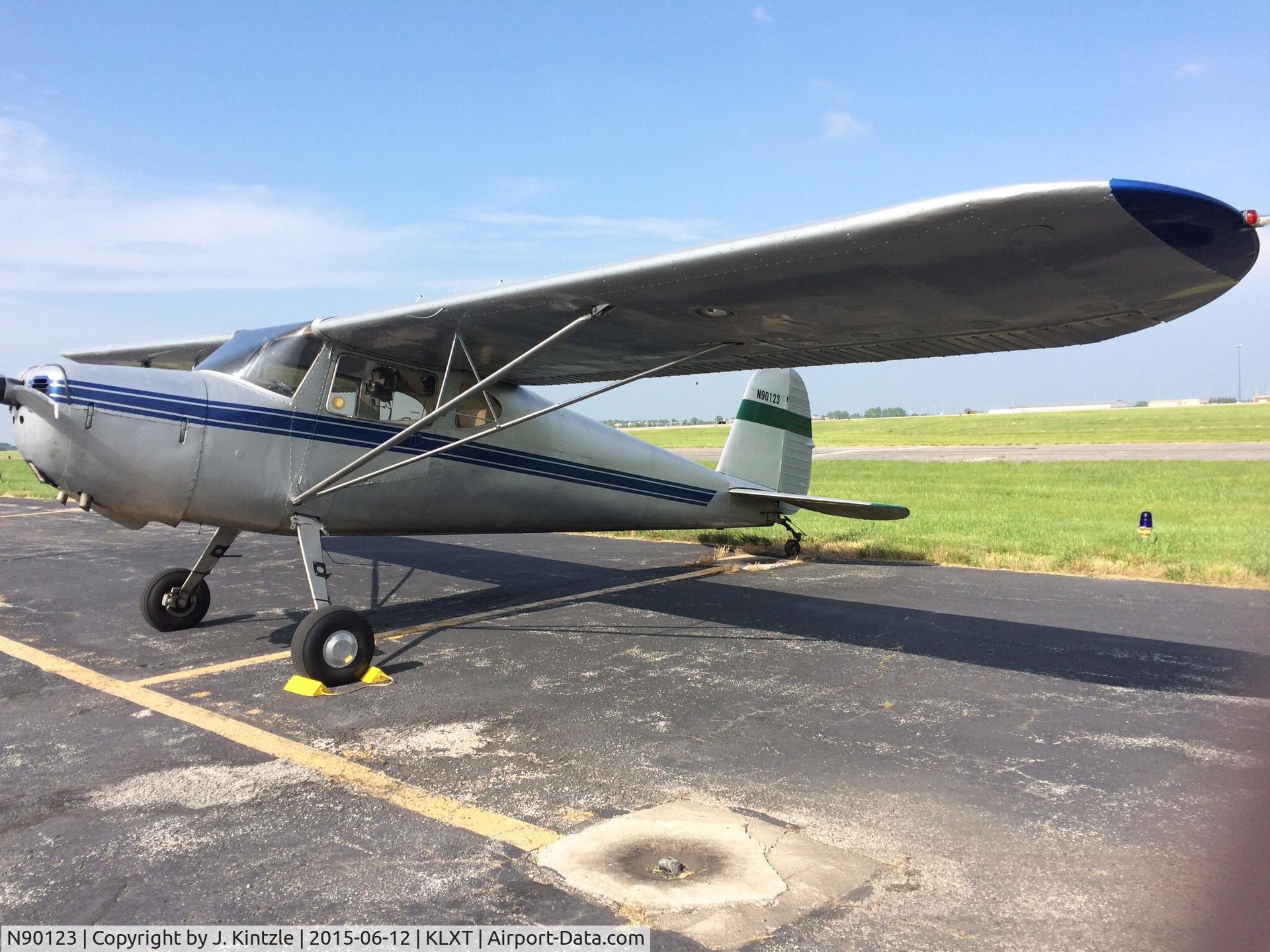 N90123, 1946 Cessna 140 C/N 9184, Taken at Lees Summit, MO Municipal Iarport