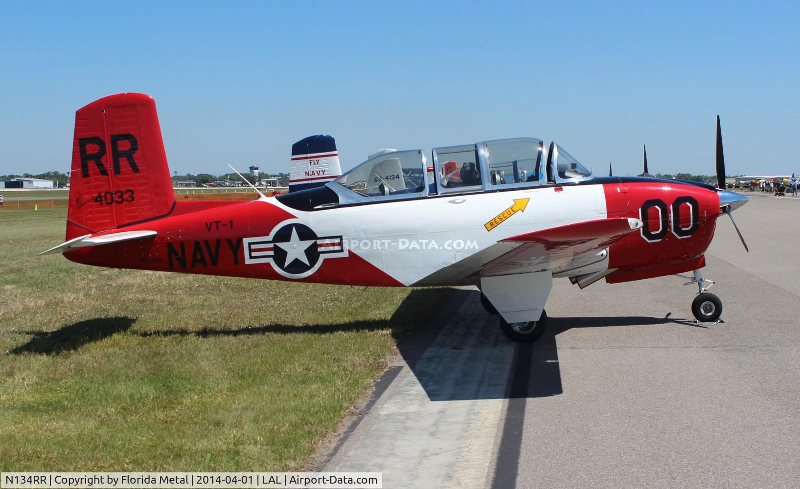 N134RR, 1957 Beech D-45 (T-34B) Mentor C/N BG-340, T-34 Mentor