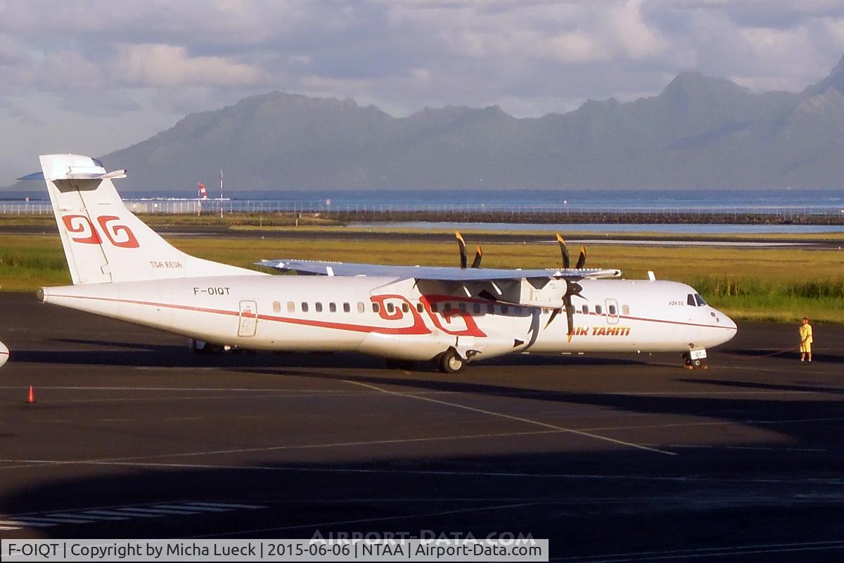 F-OIQT, 2008 ATR 72-212A C/N 829, At Pape'ete