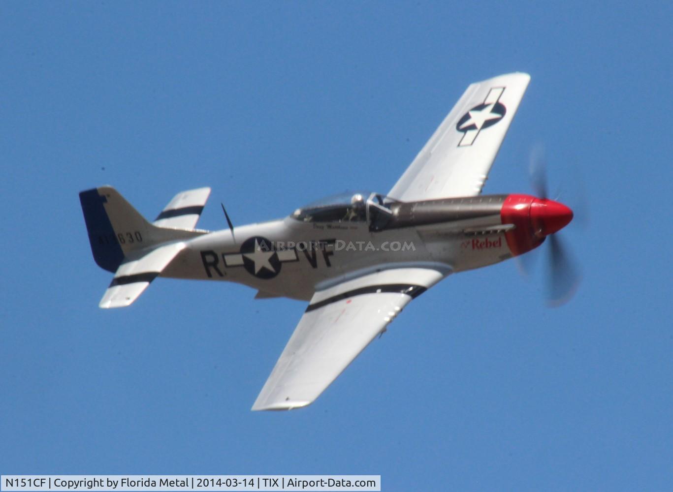 N151CF, 1944 North American P-51D Mustang C/N 44-84933N, the Rebel