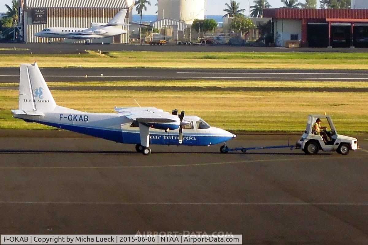 F-OKAB, 2007 Britten-Norman BN-2T Islander C/N 2310, Air Tetiaroa