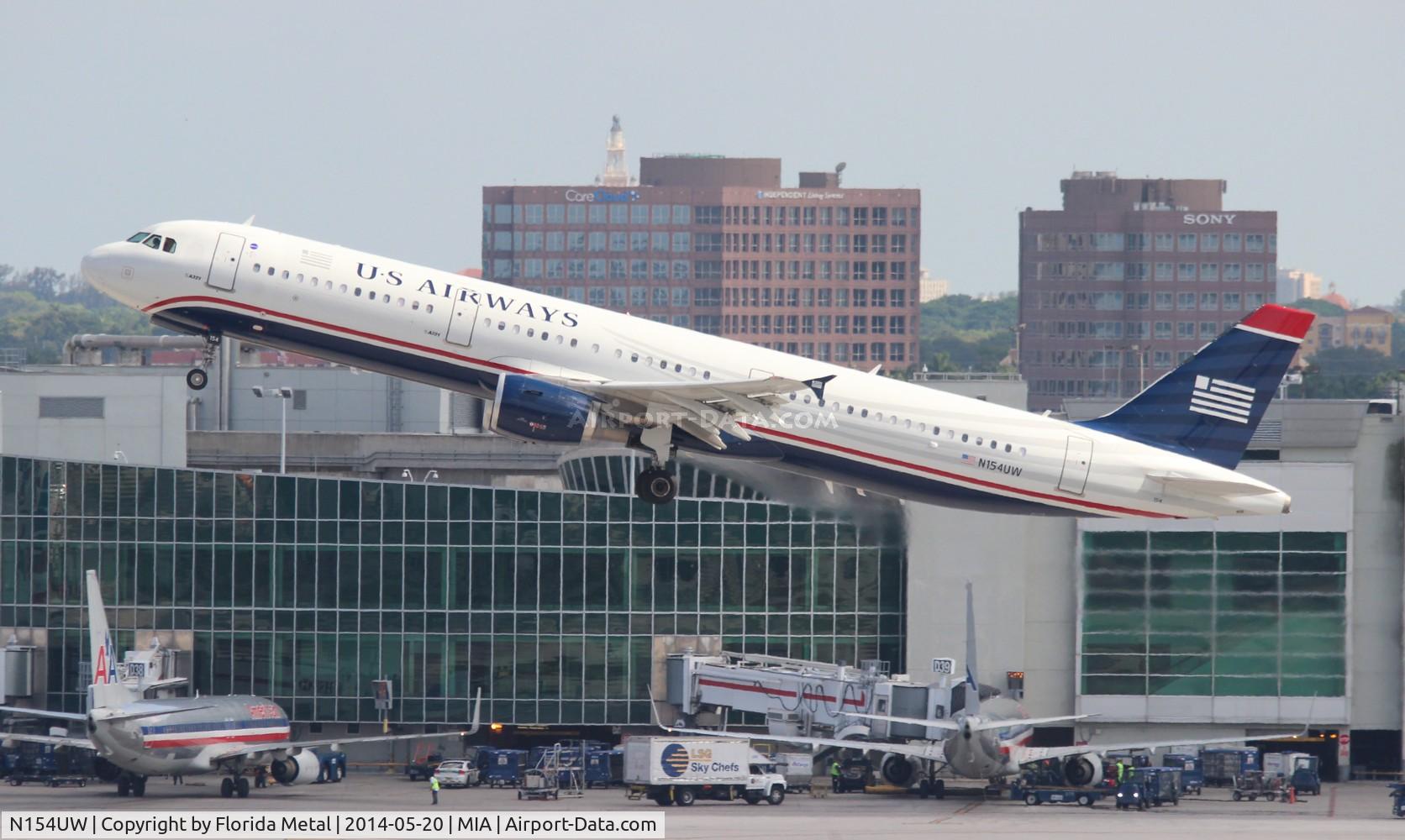 N154UW, 2013 Airbus A321-211 C/N 5644, US Airways A321