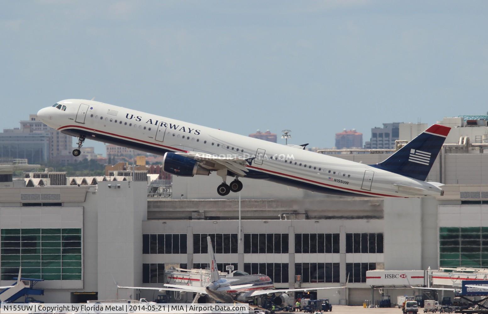 N155UW, 2013 Airbus A321-211 C/N 5659, USAirways A321
