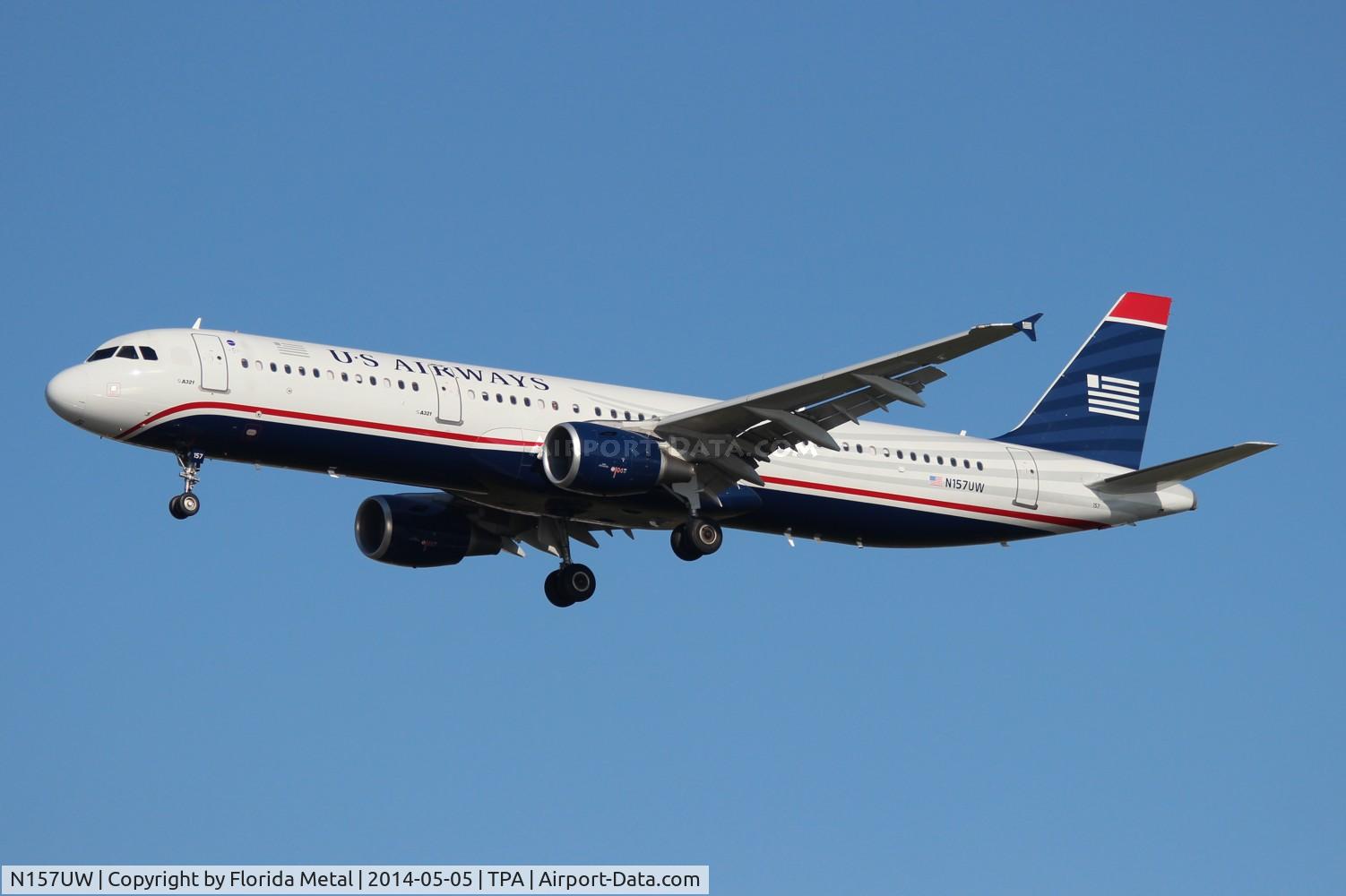 N157UW, 2013 Airbus A321-211 C/N 5696, US Airways A321
