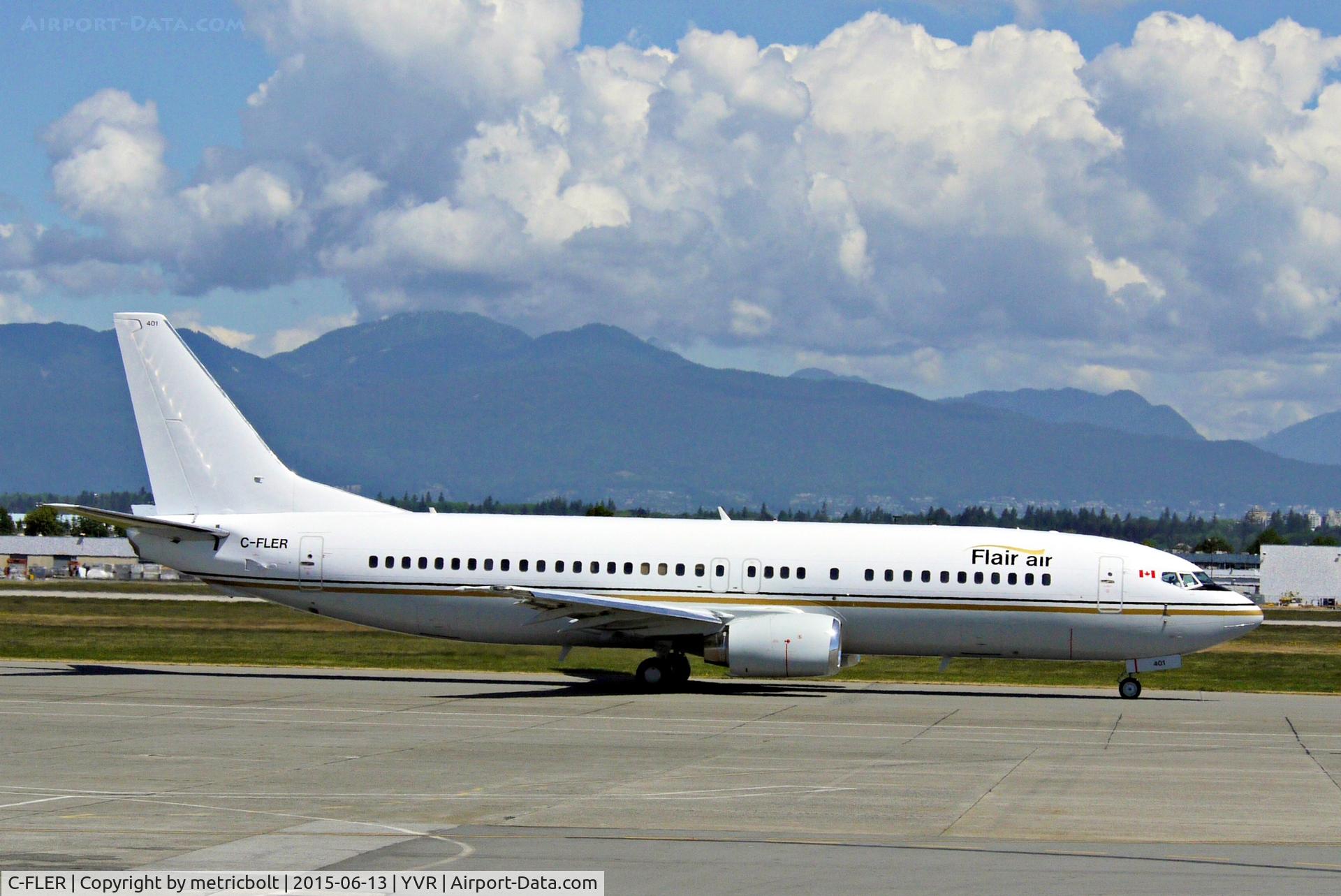 C-FLER, 1990 Boeing 737-46B C/N 24573, Seen at YVR