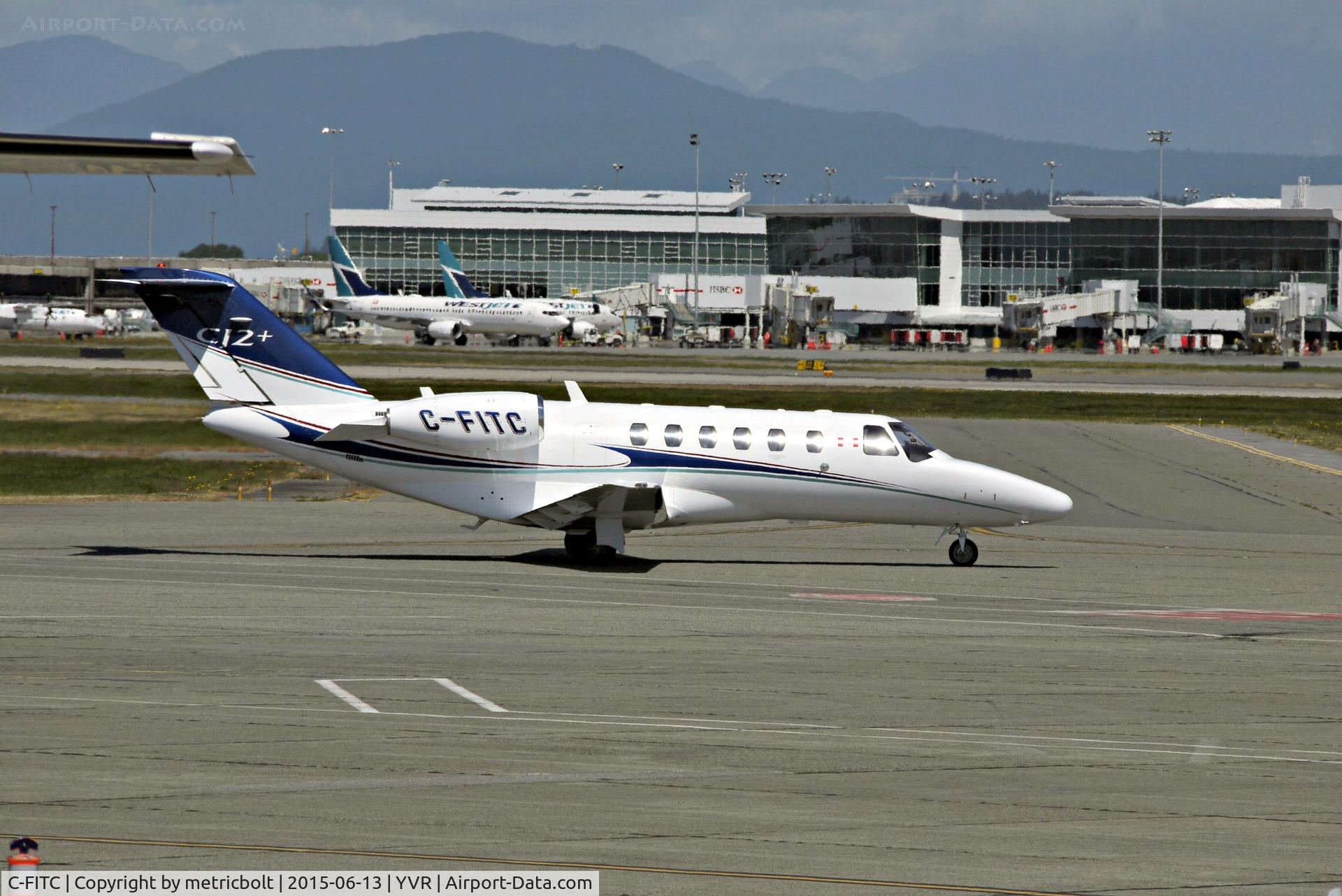 C-FITC, 2008 Cessna 525A CitationJet CJ2+ C/N 525A-0394, Seen at YVR