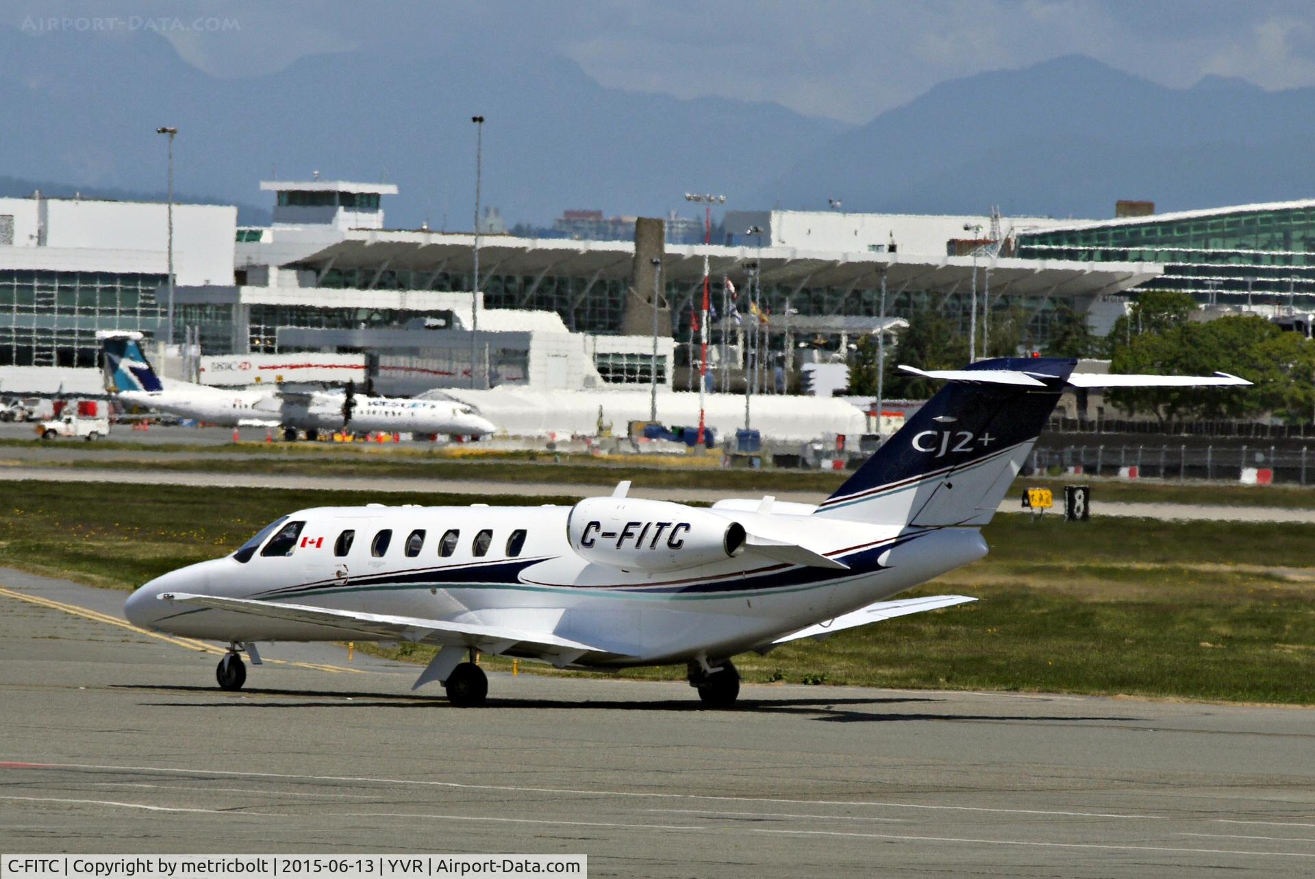 C-FITC, 2008 Cessna 525A CitationJet CJ2+ C/N 525A-0394, Seen at YVR