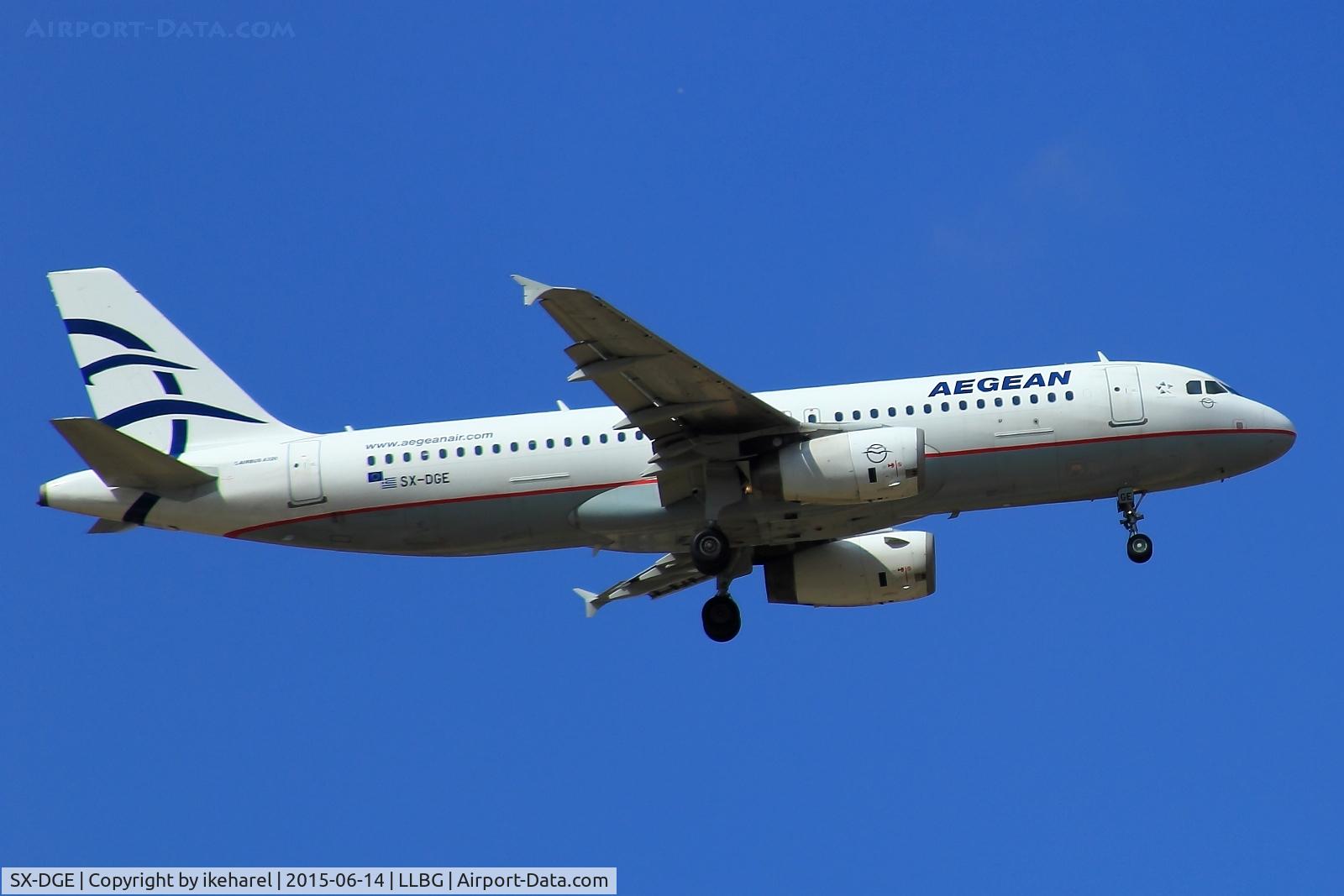 SX-DGE, 2009 Airbus A320-232 C/N 3990, Fly in from Athena, Greece. Final approach to runway 30.