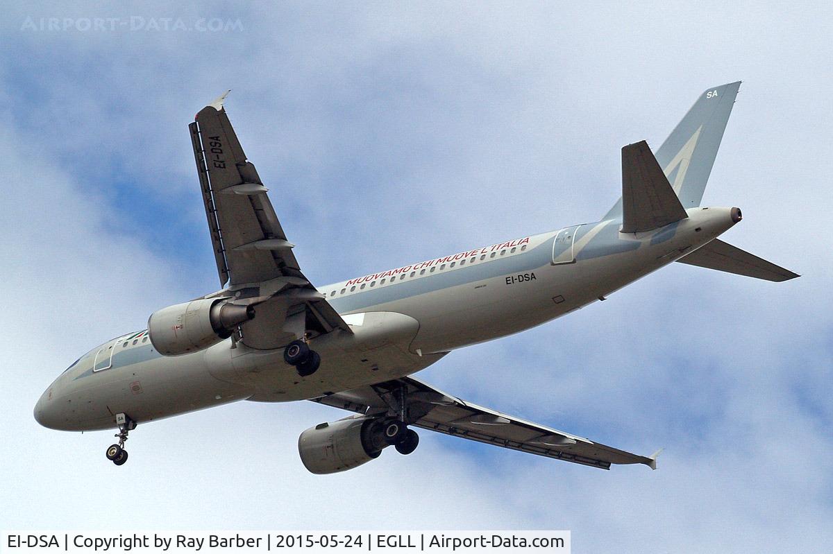 EI-DSA, 2006 Airbus A320-216 C/N 2869, Airbus A320-216 [2869] (Alitalia) Home~G 24/05/2015. On approach 27R.