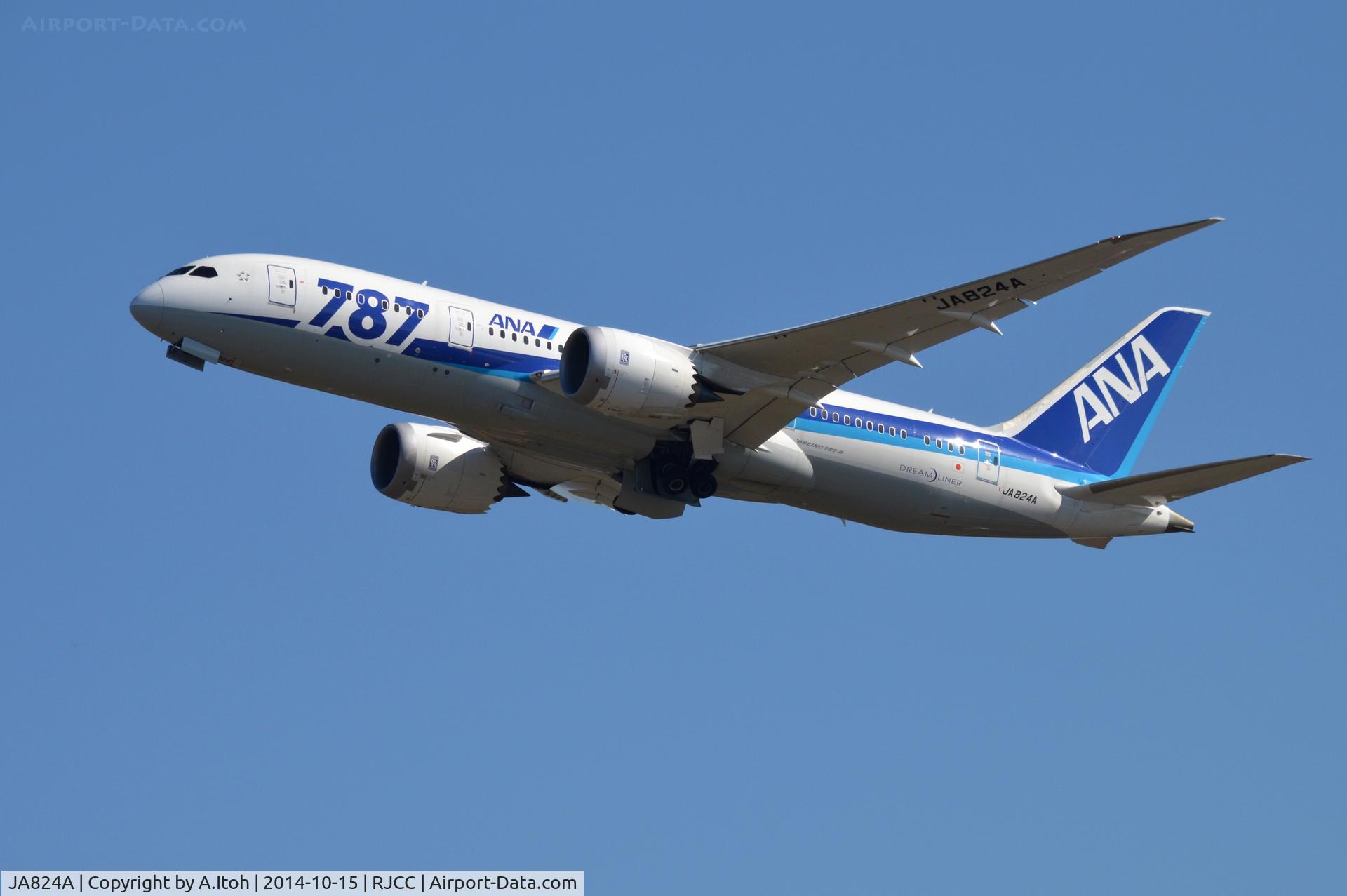 JA824A, 2013 Boeing 787-8 Dreamliner C/N 42247, Take-off Rwy 01L