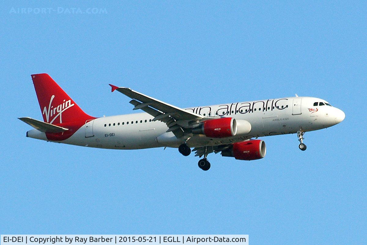 EI-DEI, 2005 Airbus A320-214 C/N 2374, Airbus A320-214 [2374] (Virgin Atlantic) Home~G 21/05/2015. On approach 27L.