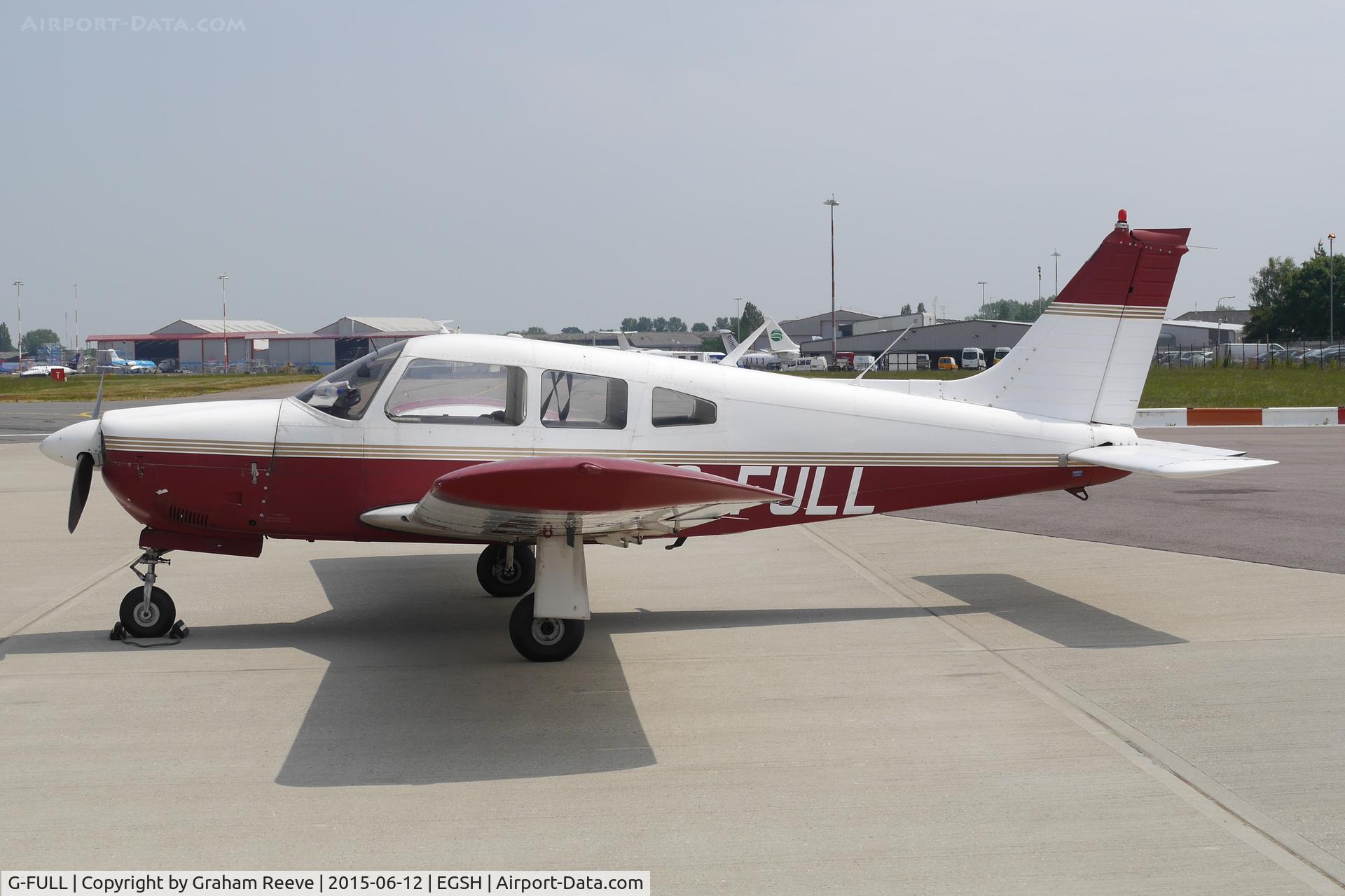 G-FULL, 1974 Piper PA-28R-200-2 Cherokee Arrow II C/N 28R-7435248, Parked at Norwich.