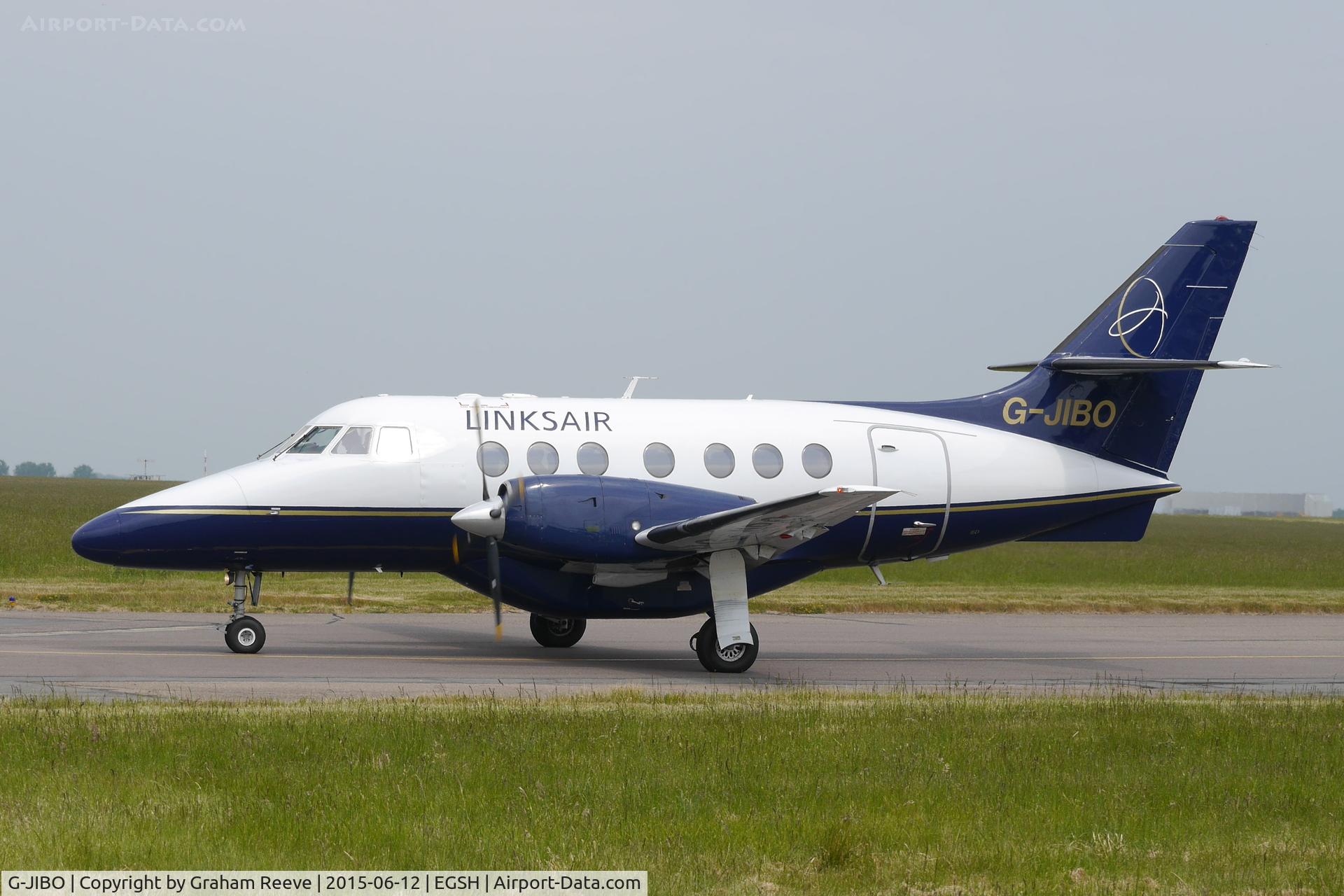 G-JIBO, 1986 British Aerospace BAe-3101 Jetstream 31 C/N 711, About to depart from Norwich.