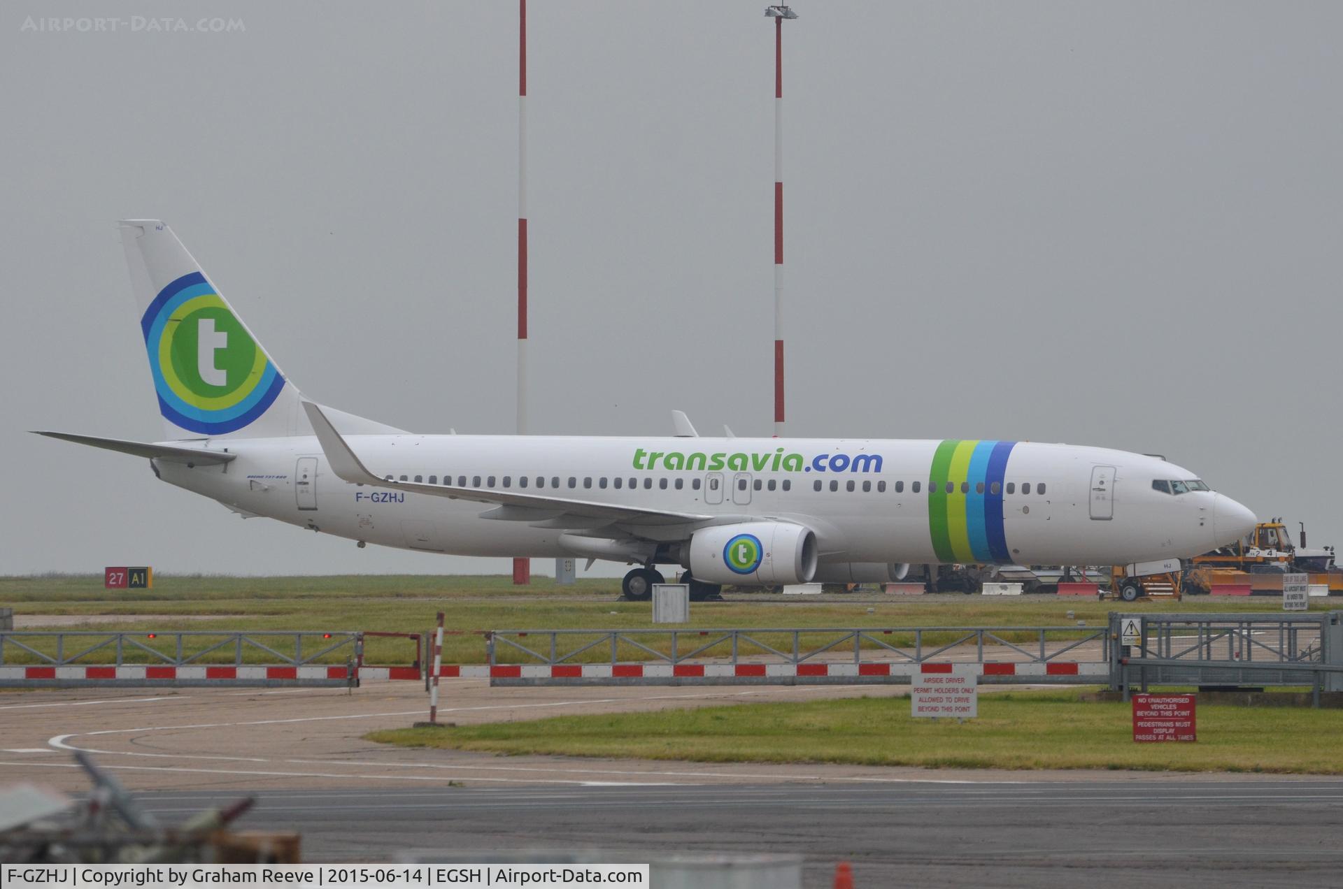 F-GZHJ, 2013 Boeing 737-86J C/N 37778, Parked at Norwich.