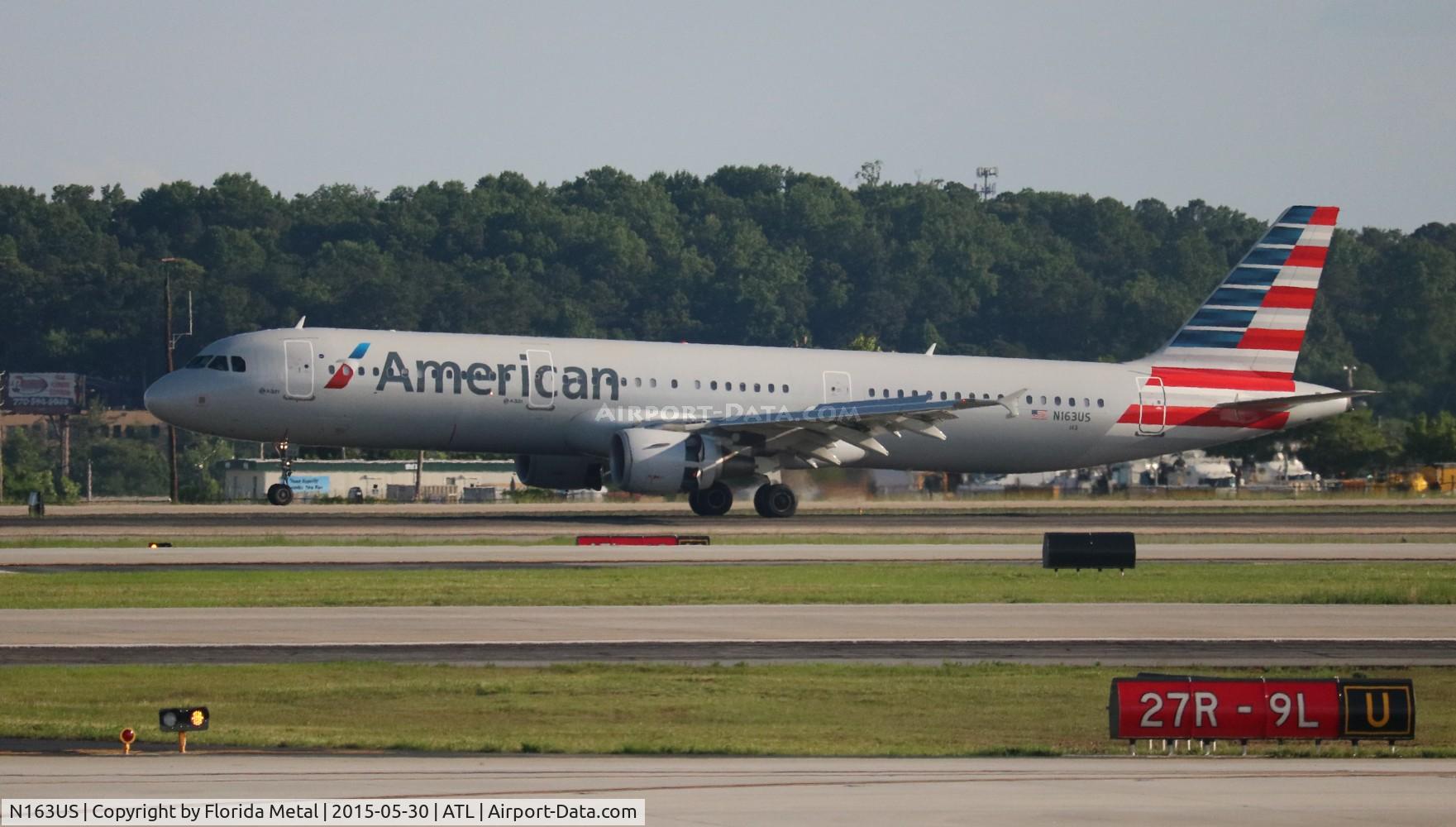 N163US, 2001 Airbus A321-211 C/N 1417, American A321