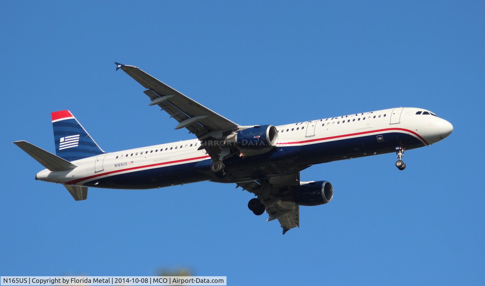 N165US, 2001 Airbus A321-211 C/N 1431, US Airways A321