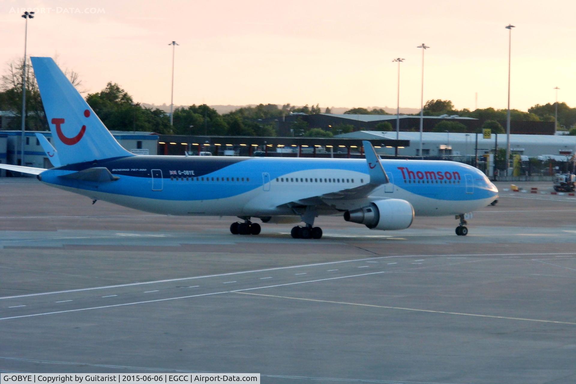 G-OBYE, 1998 Boeing 767-304/ER C/N 28979, At Manchester