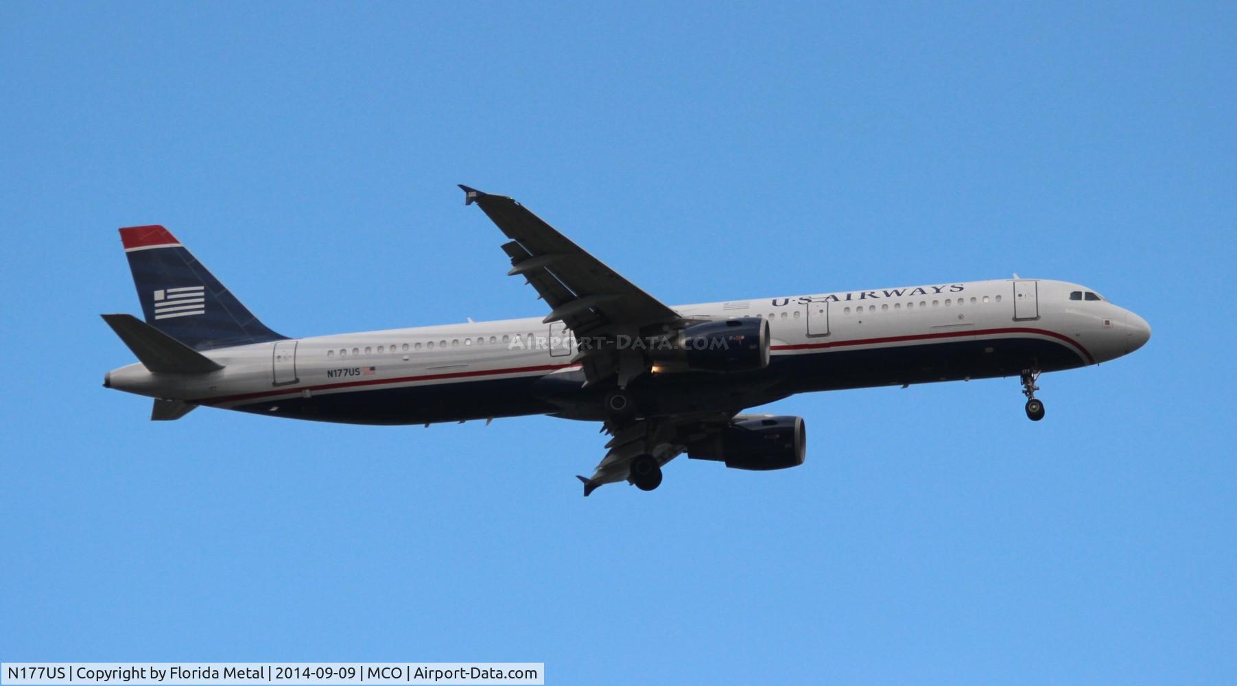 N177US, 2001 Airbus A321-211 C/N 1517, US Airways A321