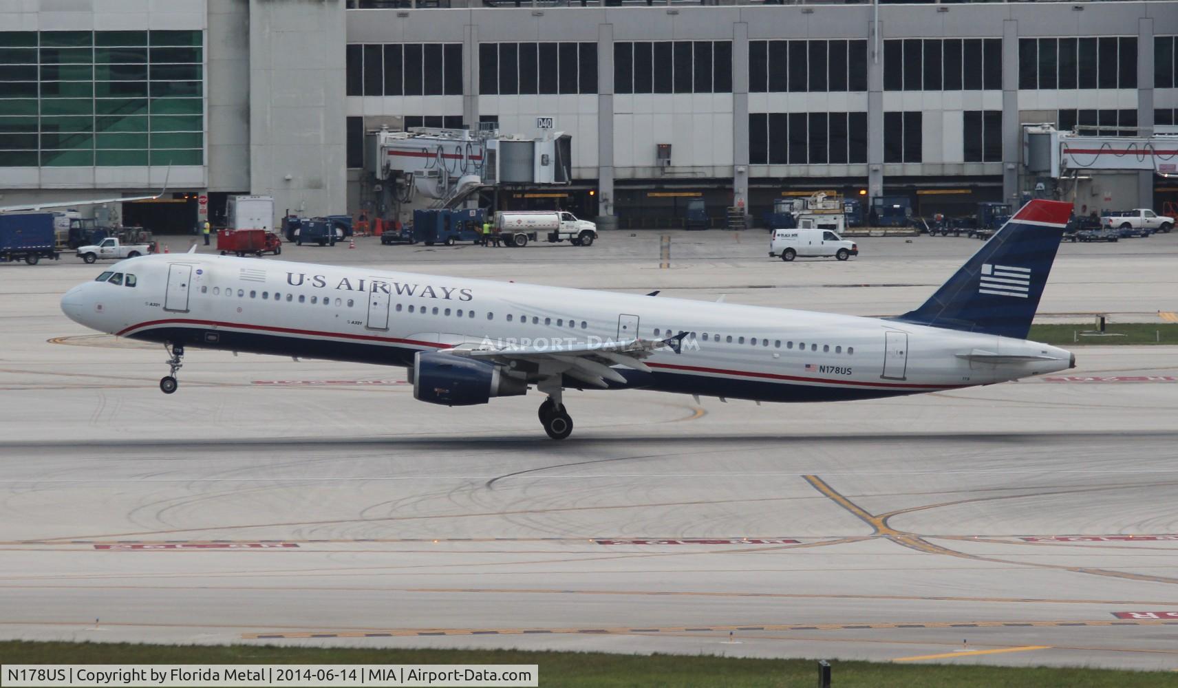 N178US, 2001 Airbus A321-211 C/N 1519, US Airways A321