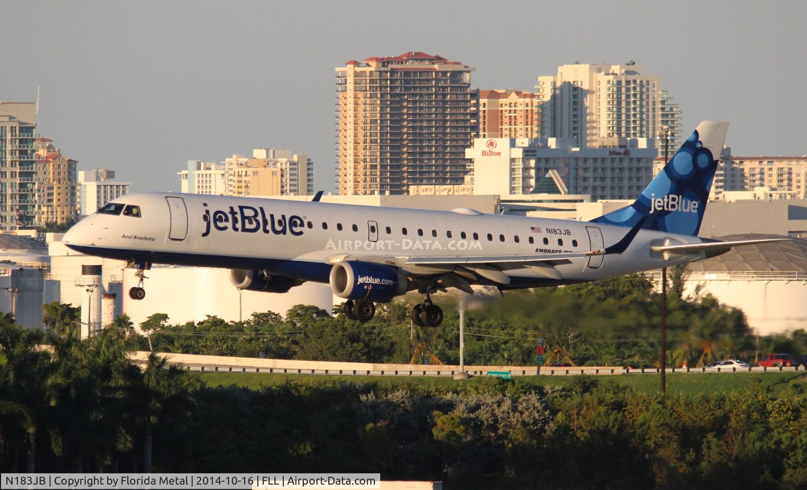 N183JB, 2005 Embraer 190AR (ERJ-190-100IGW) C/N 19000007, Jet Blue