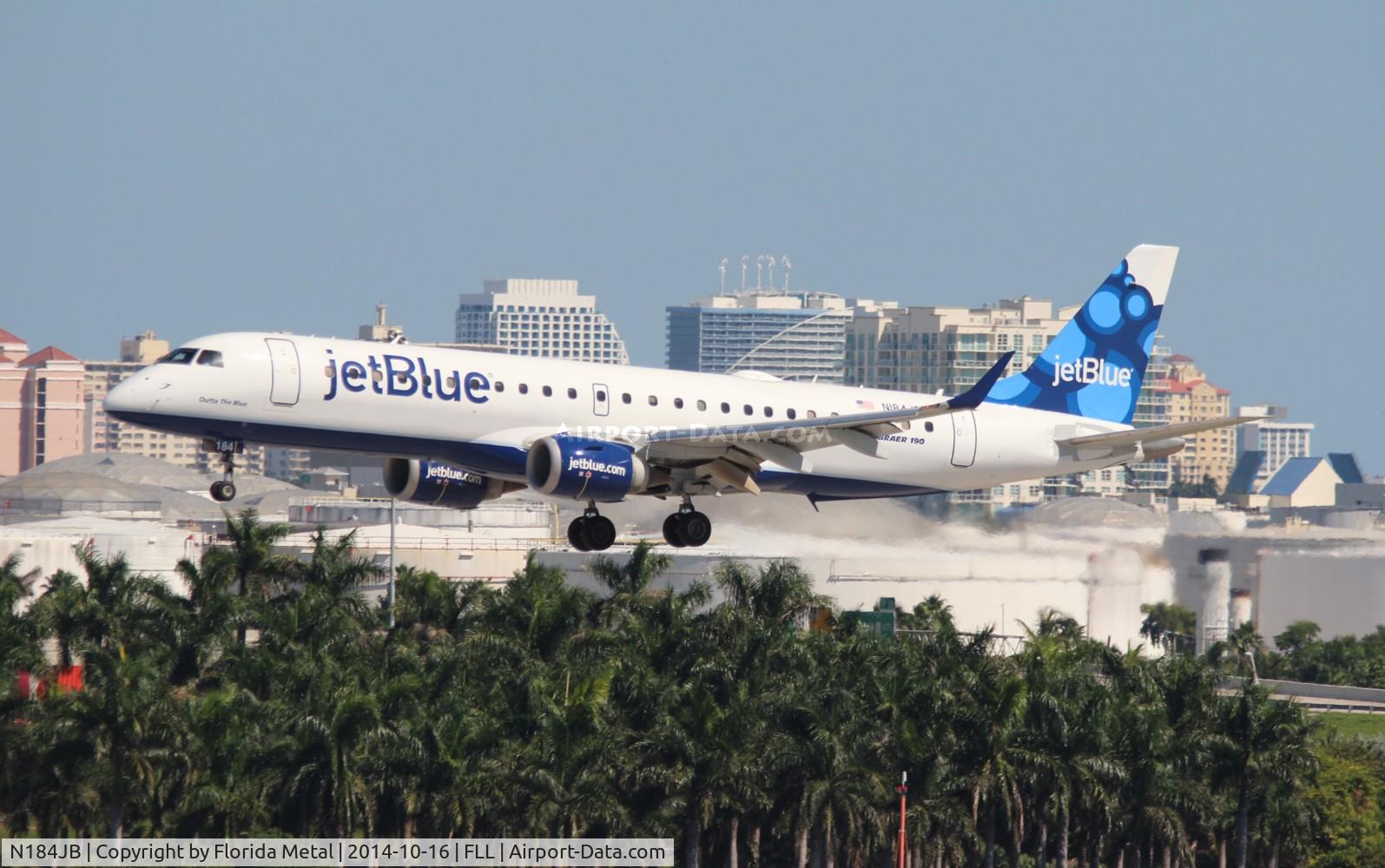 N184JB, 2005 Embraer 190AR (ERJ-190-100IGW) C/N 19000008, Jet Blue