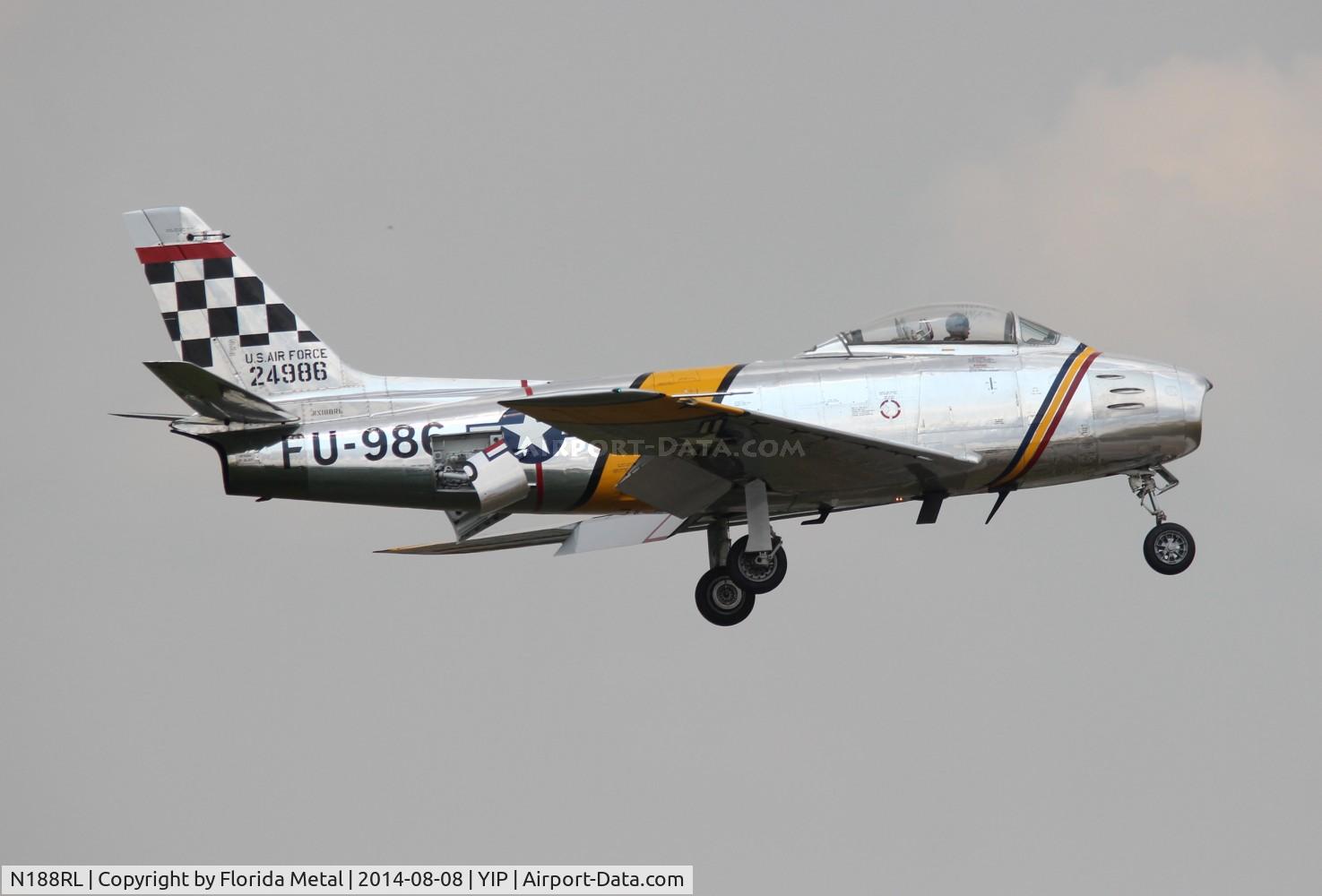 N188RL, 1952 North American F-86F Sabre C/N 191-682, F-86 Sabre