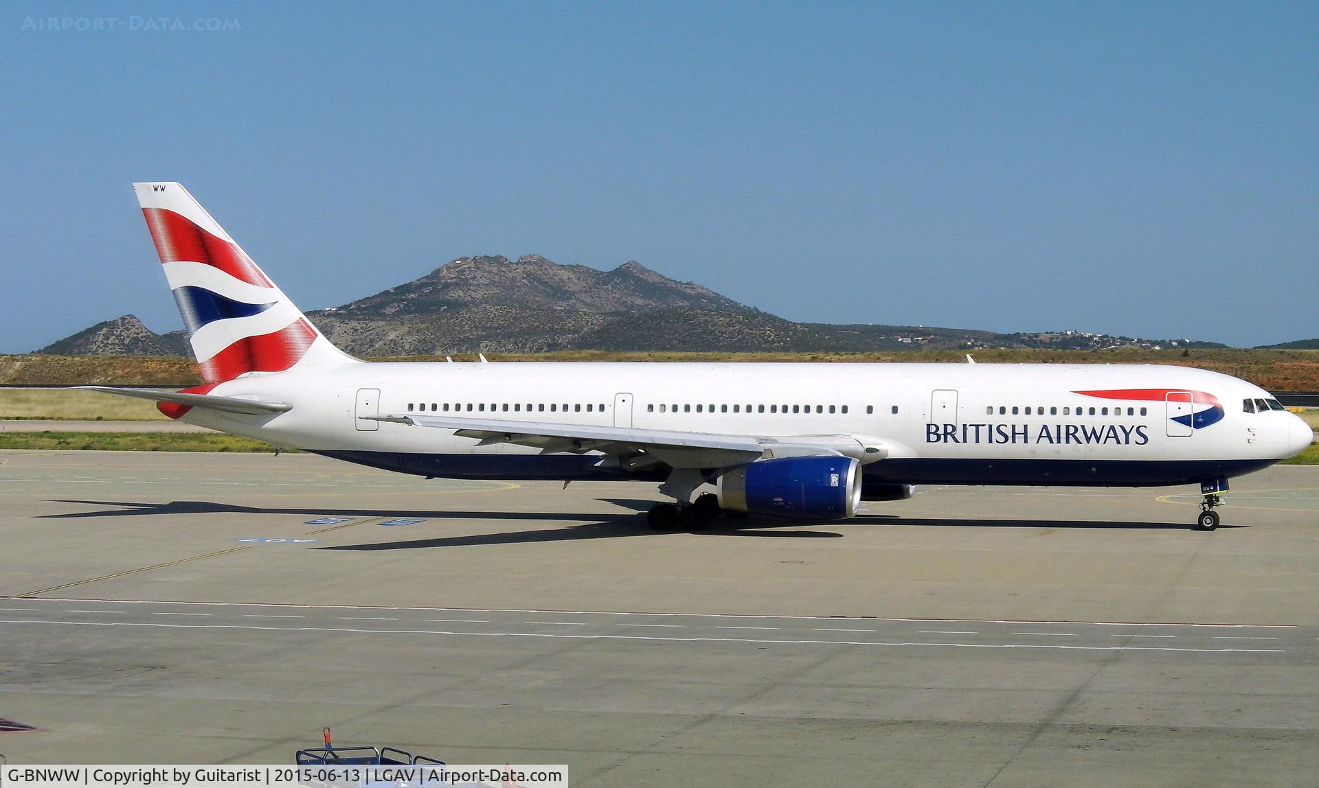 G-BNWW, 1993 Boeing 767-336/ER C/N 25831, At Athens